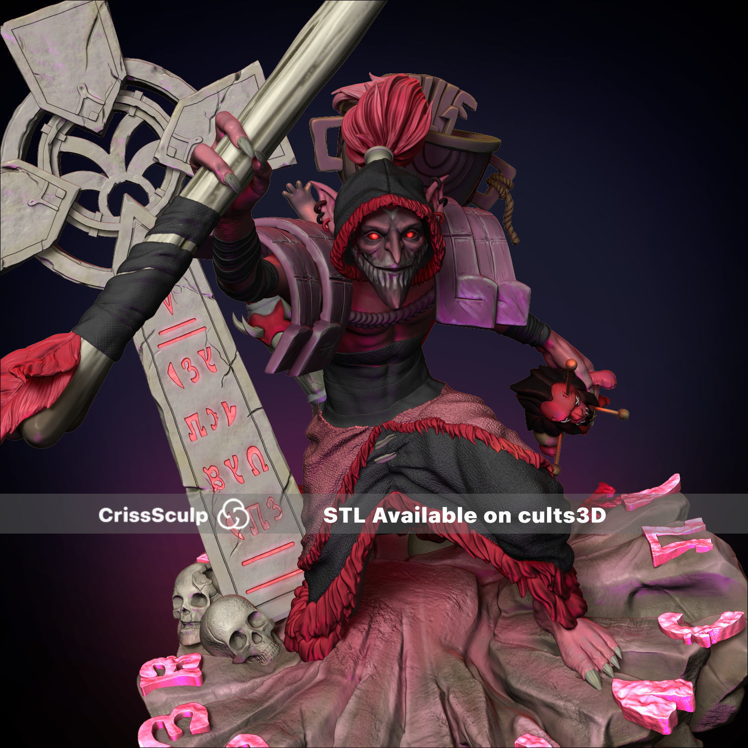 DAZZLE DARKCLAW EMISSARY - DOTA 2 3D print model_1