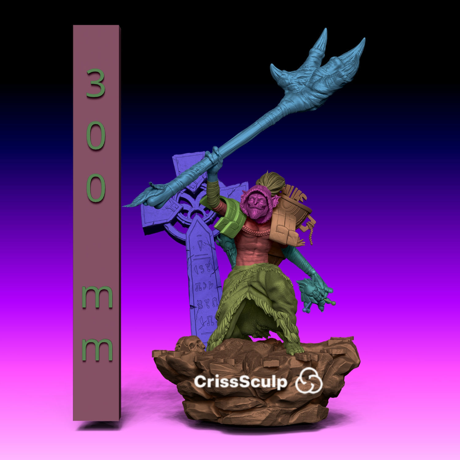 DAZZLE DARKCLAW EMISSARY - DOTA 2 3D print model_3