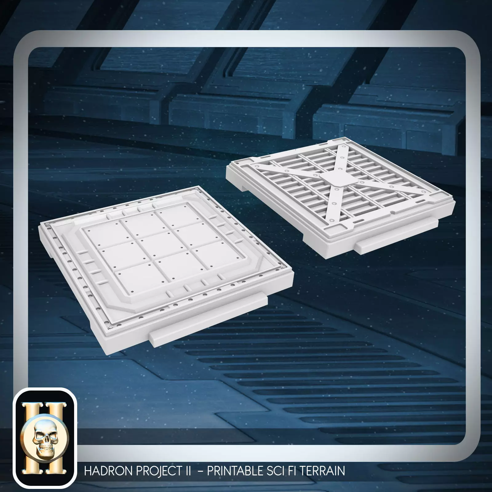 PACK - 3 SCI FI ASSEMBLABLE TILES 3D print model