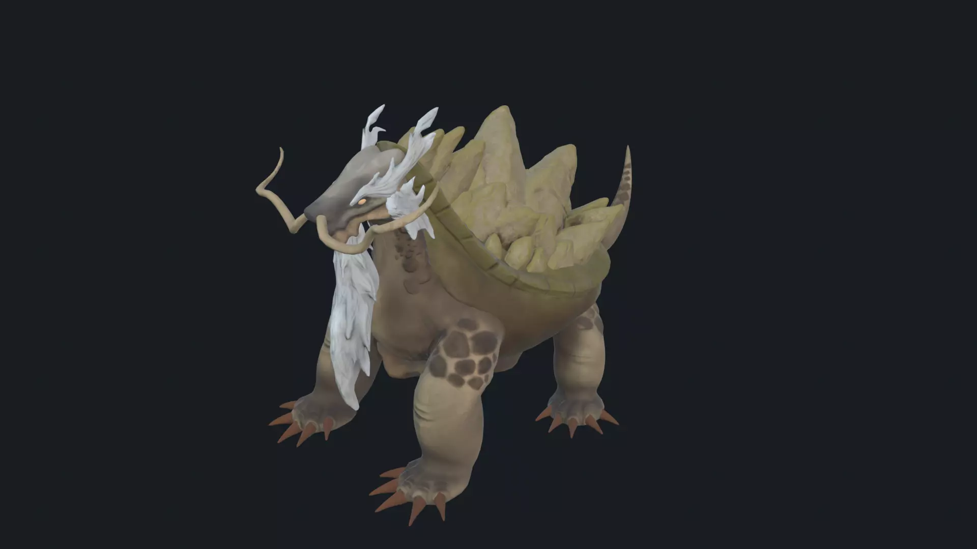 Stylized turtle Free low-poly 3D model