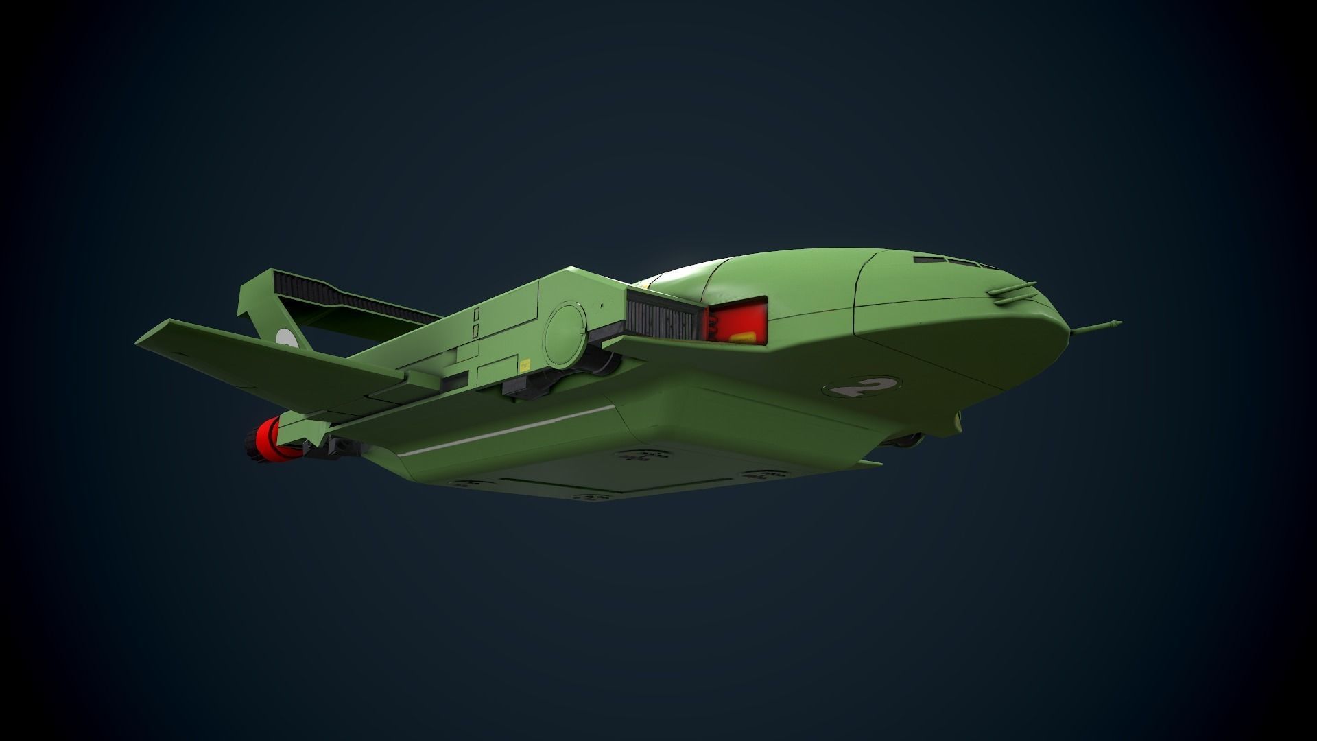 Nave Thunderbird 2 3D print model_3