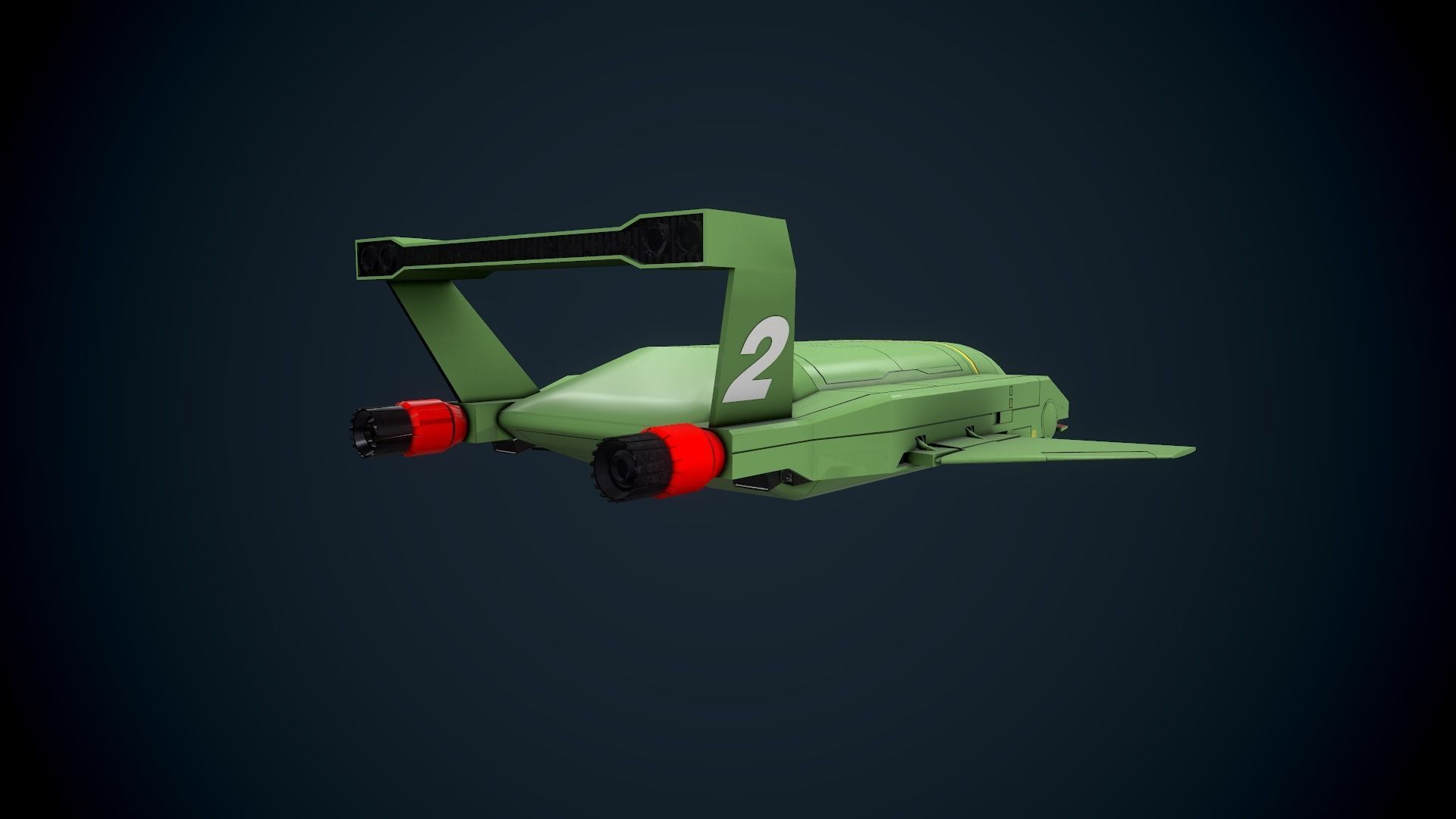 Nave Thunderbird 2 3D print model_2