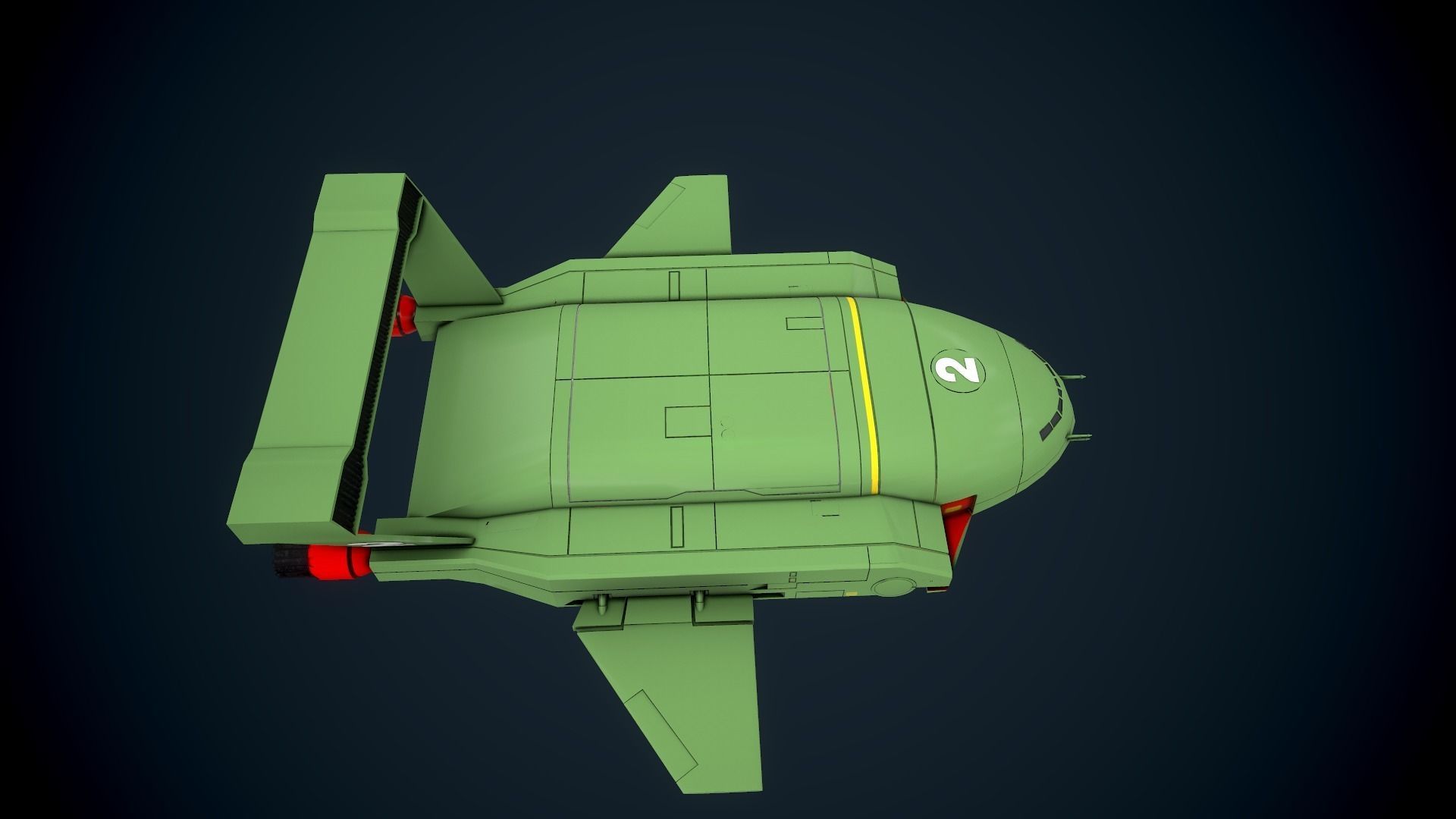Nave Thunderbird 2 3D print model_4