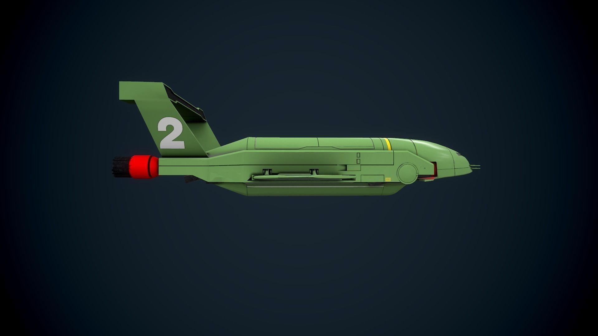 Nave Thunderbird 2 3D print model_1