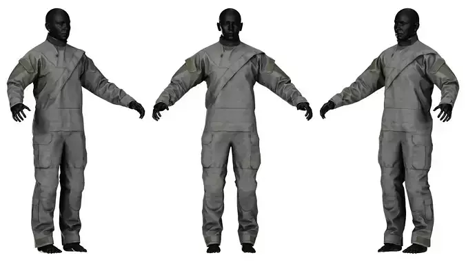 KOKATAT MILITARY DRY SUIT Low-poly 3D model
