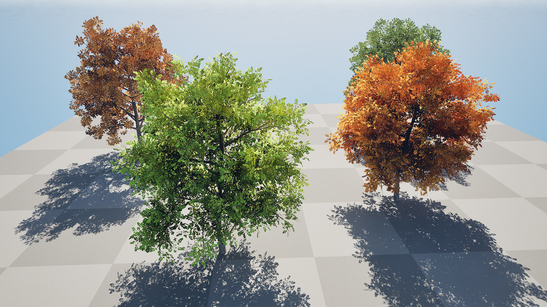 Low Poly Plane Tree Variety Pack with free tutorial Low-poly 3D model_5