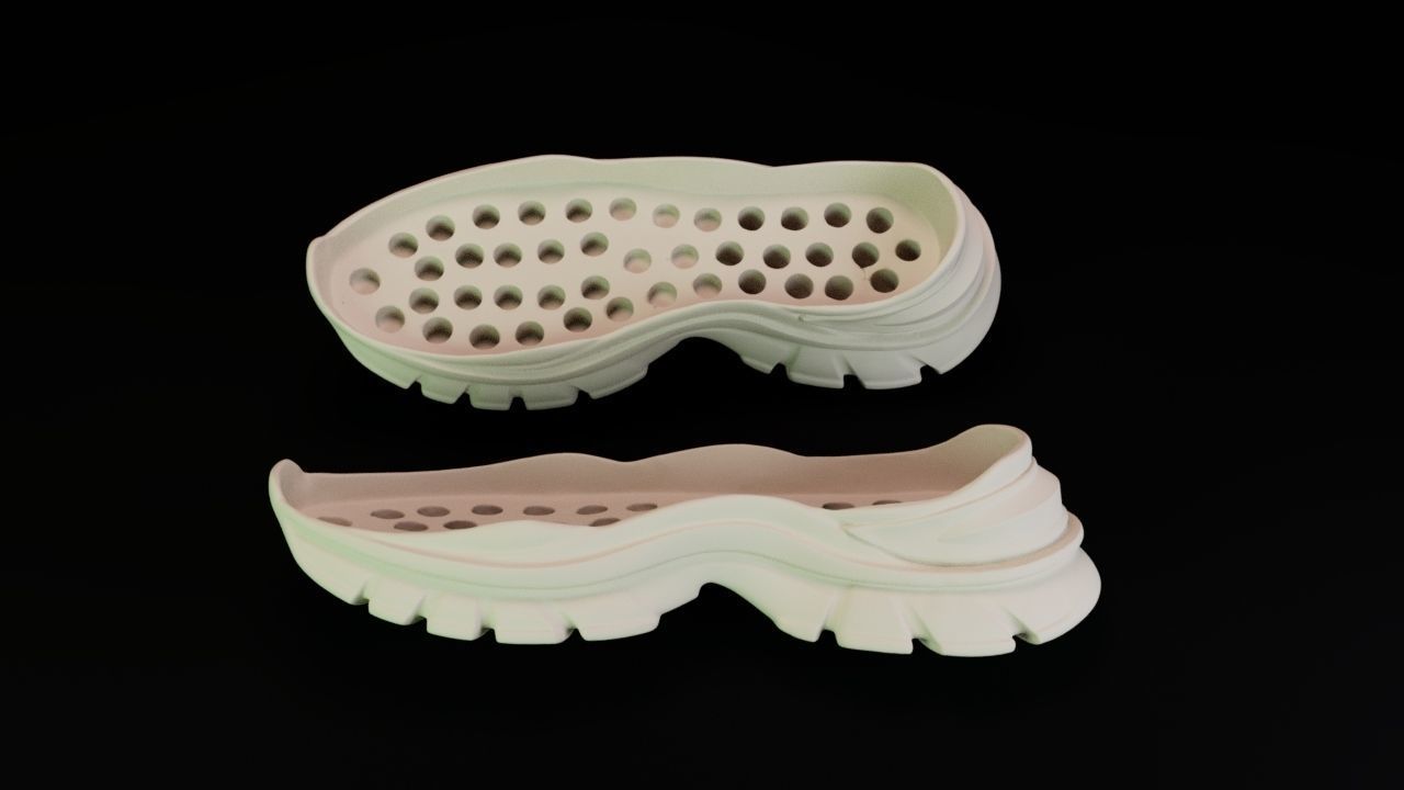 shoe under 3D print model_7