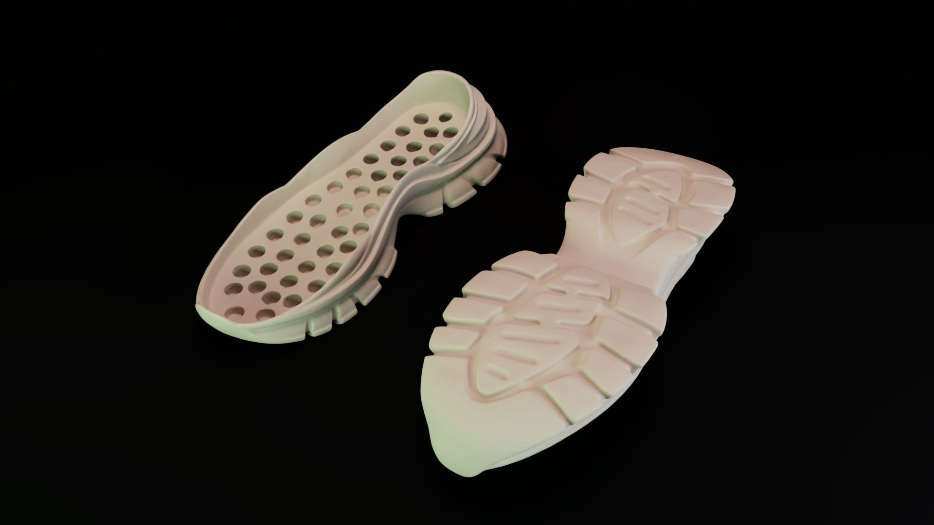 shoe under 3D print model_1
