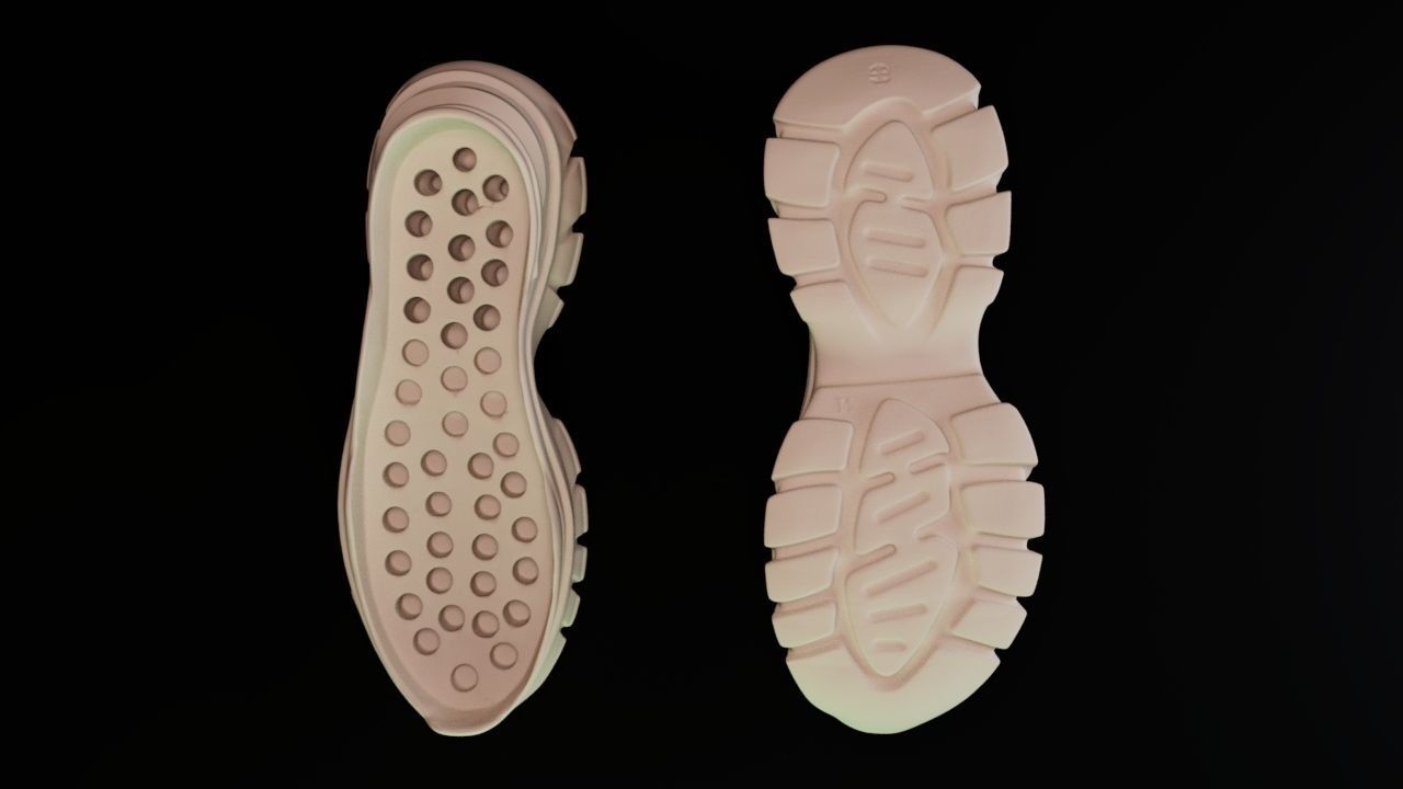 shoe under 3D print model_2