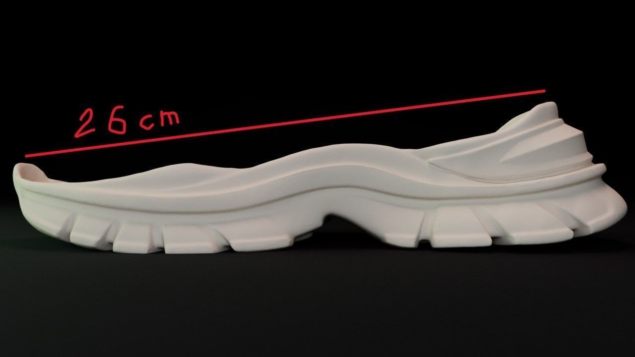 shoe under 3D print model_3