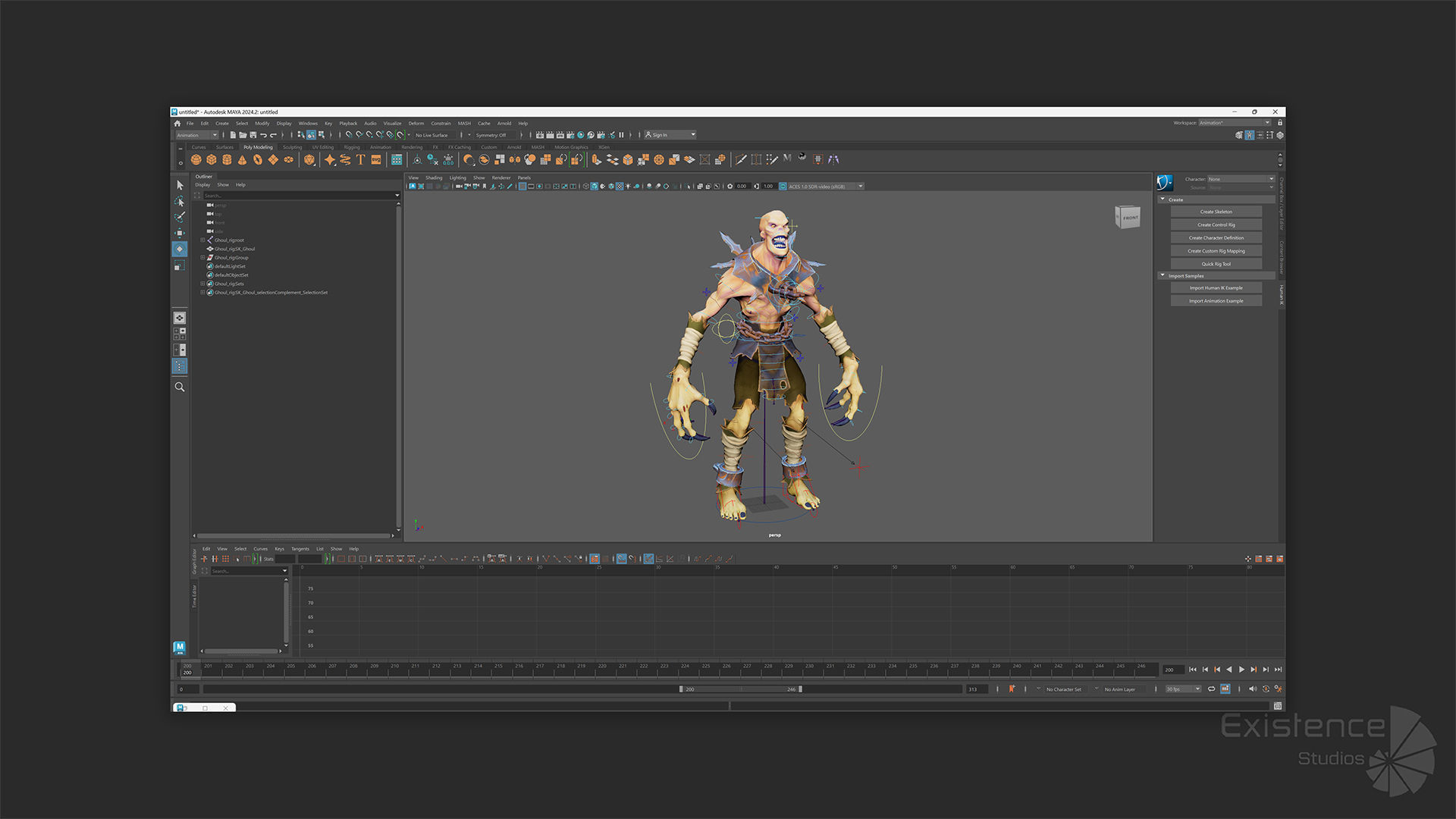 Ghoul - Stylized Devils - Creepy Zombie - Monster Enemy - 39 Low-poly 3D model_14