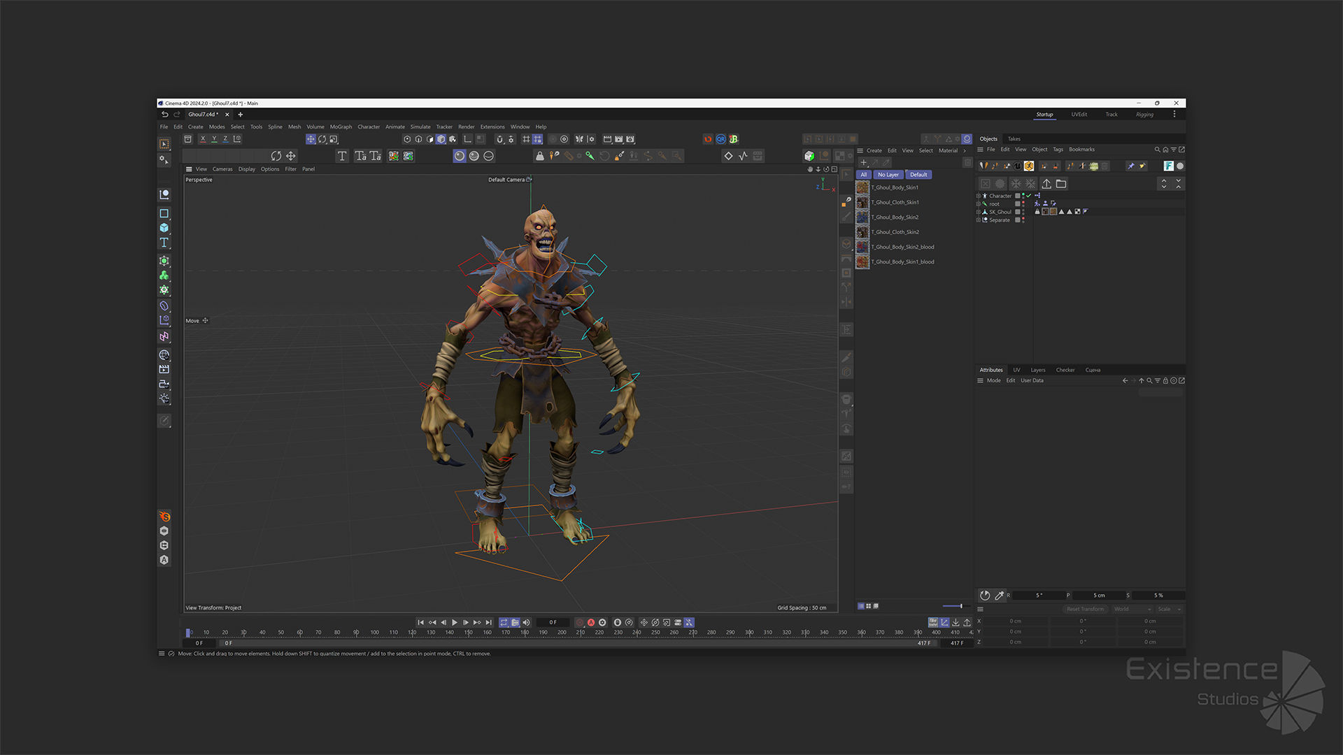 Ghoul - Stylized Devils - Creepy Zombie - Monster Enemy - 39 Low-poly 3D model_13