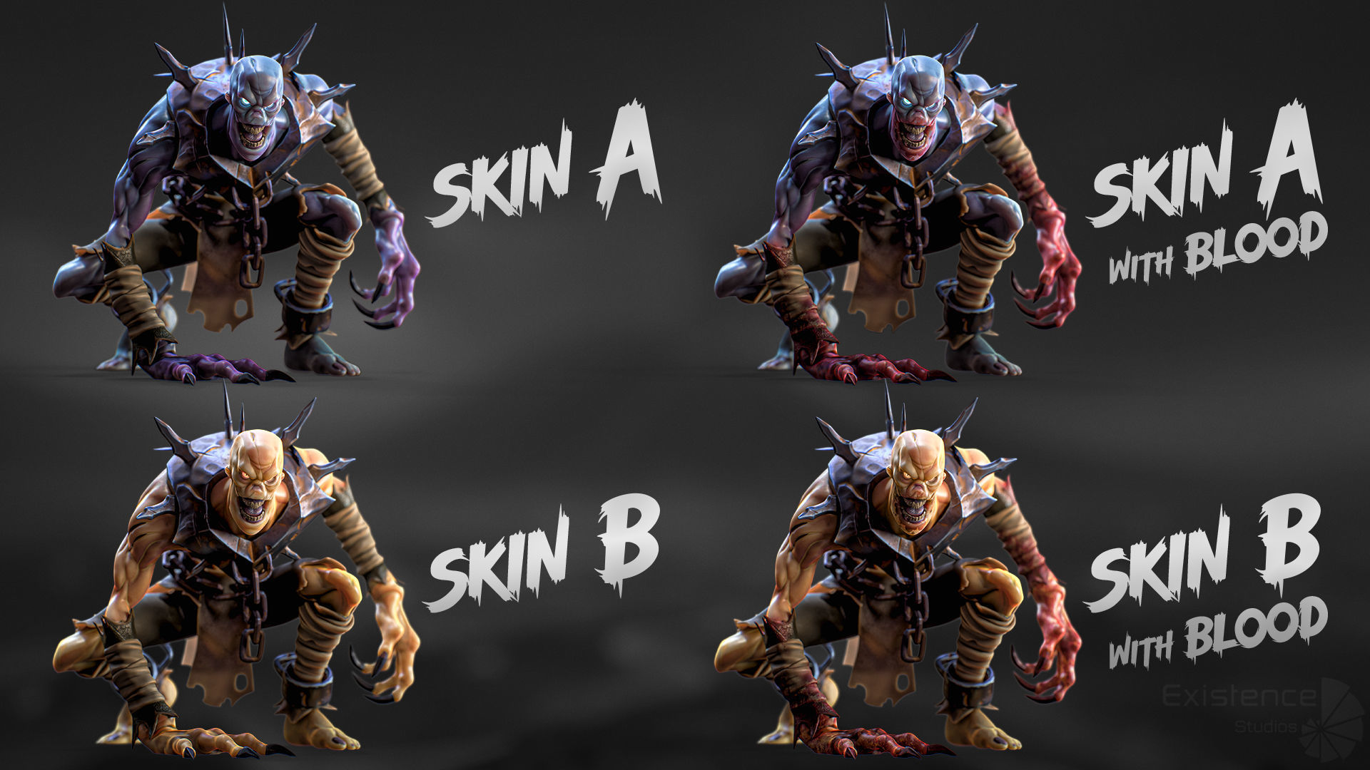 Ghoul - Stylized Devils - Creepy Zombie - Monster Enemy - 39 Low-poly 3D model_8
