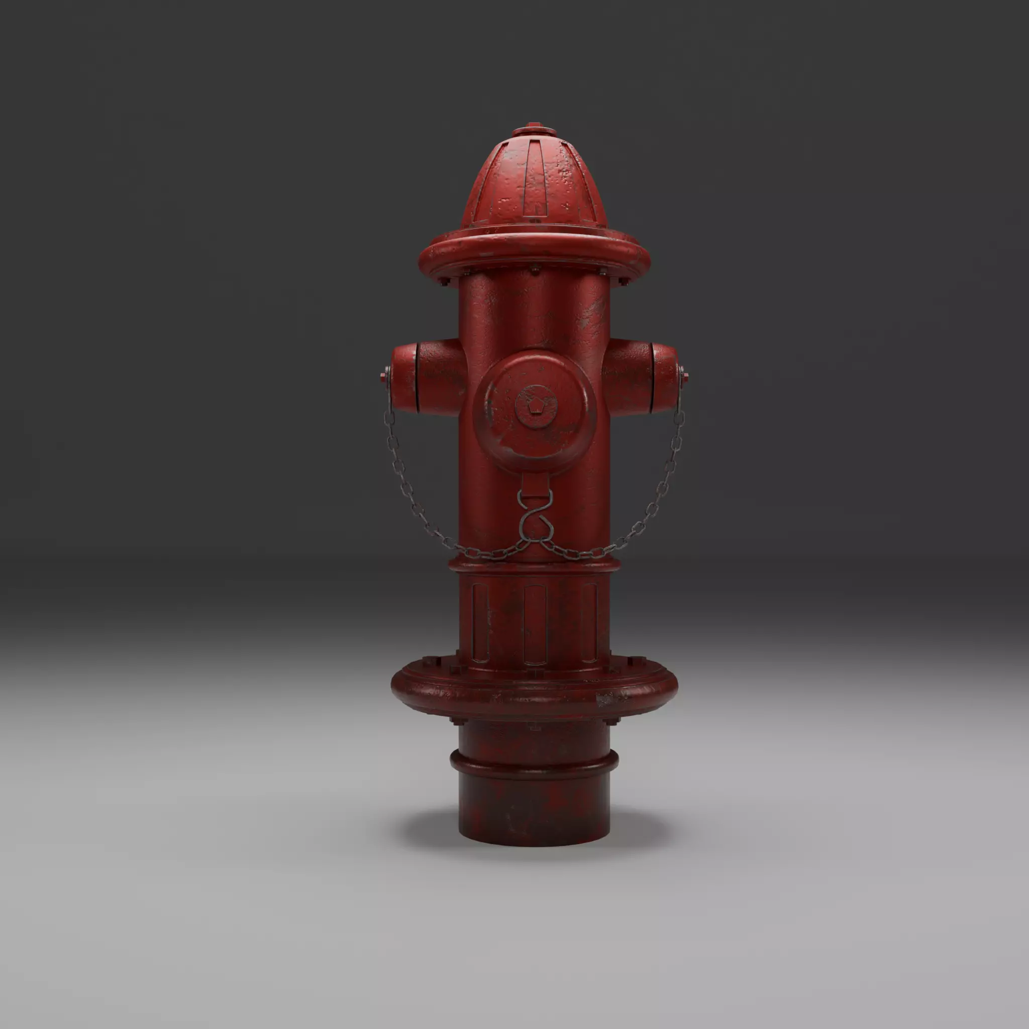 Fire Hydrant Low-poly 3D model_0