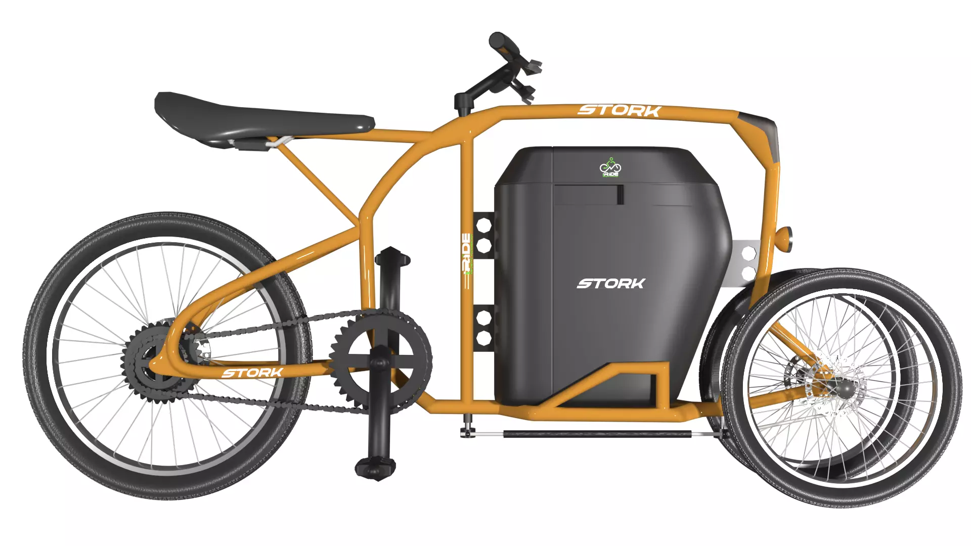 Stork - A Futuristic Electric Bike Bicycle 3D model