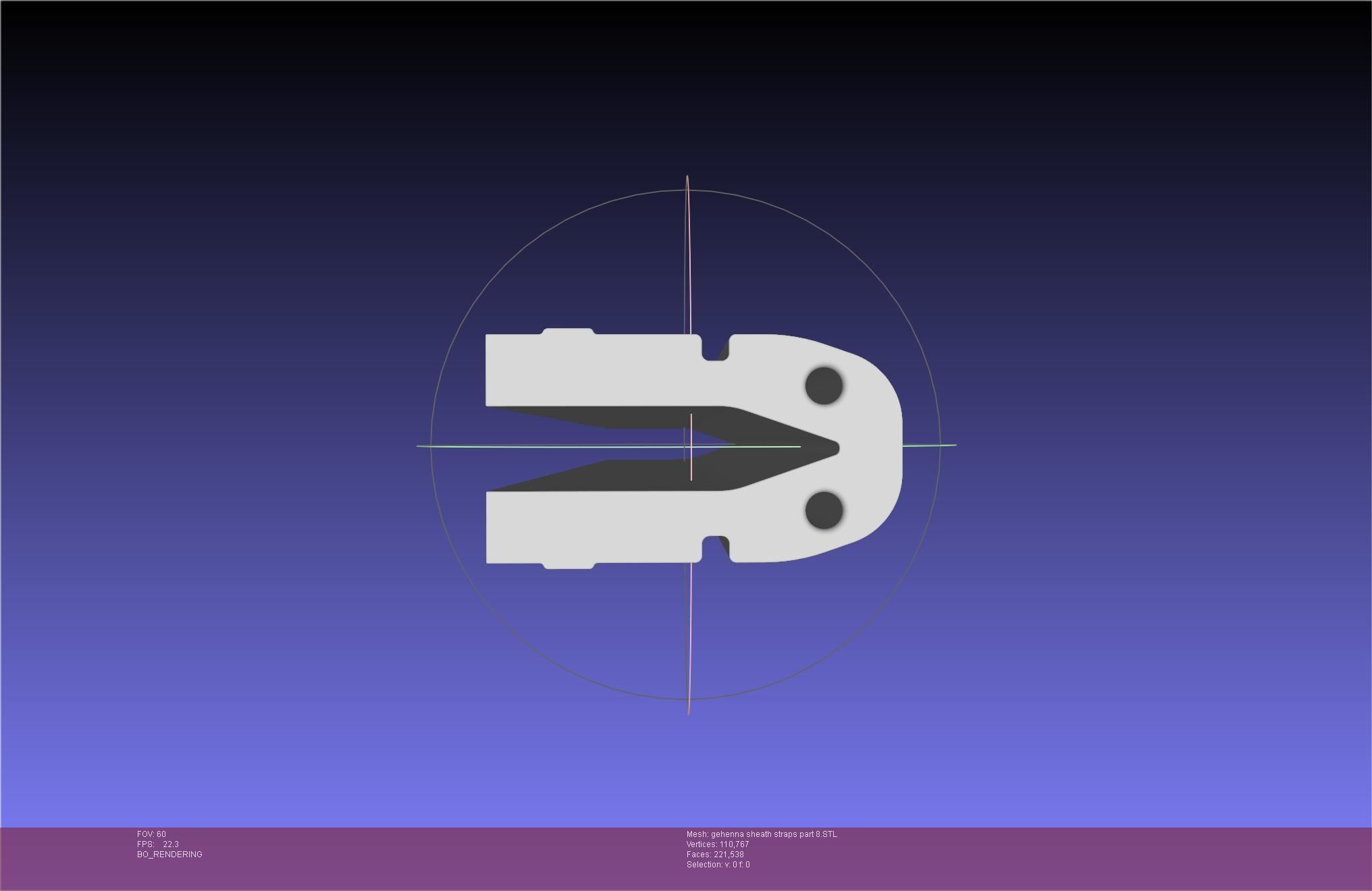 Mashle Kaldo Gehenna Sword And Sheath Printable Assembly 3D print model_107