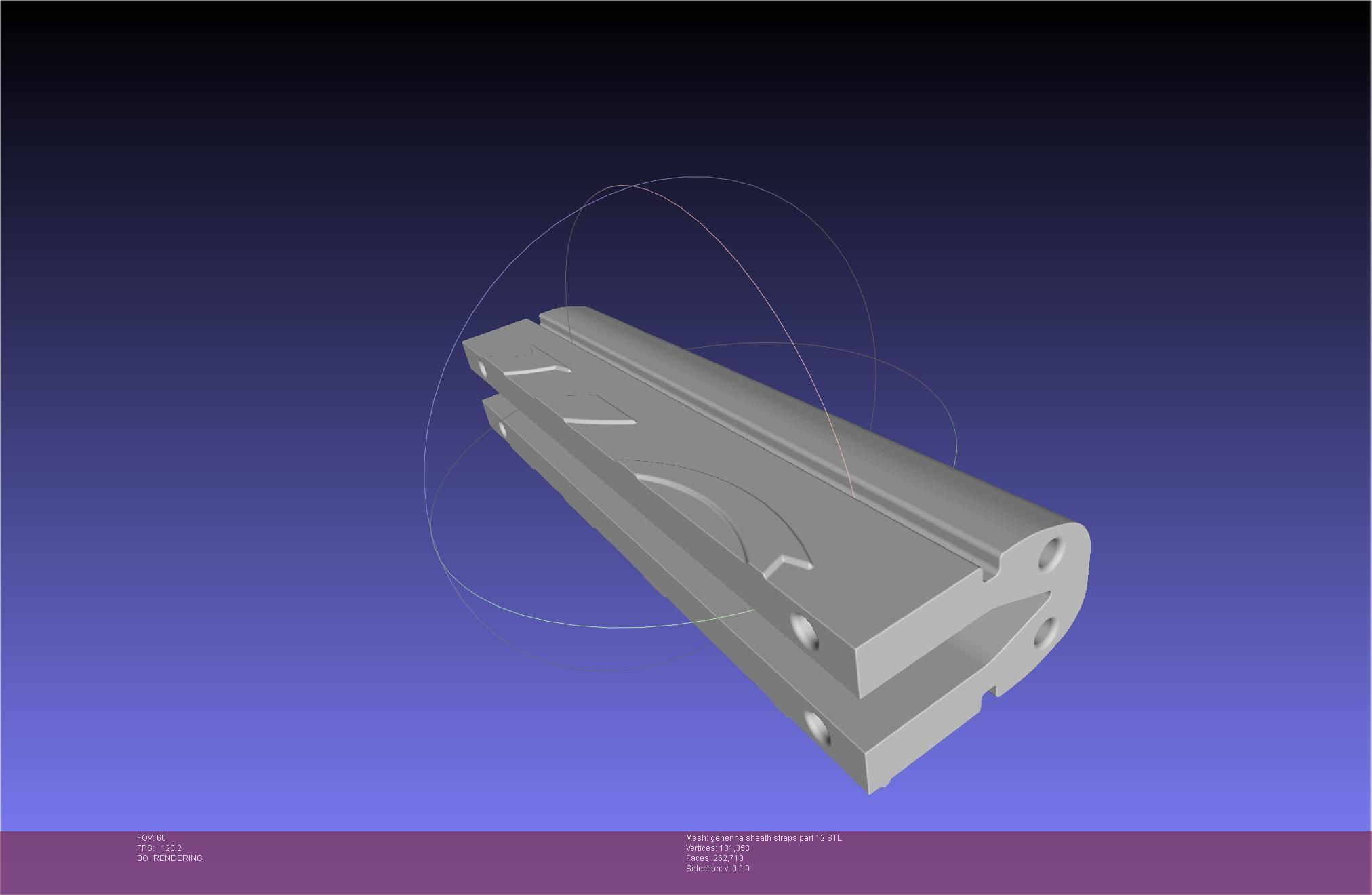 Mashle Kaldo Gehenna Sword And Sheath Printable Assembly 3D print model_92