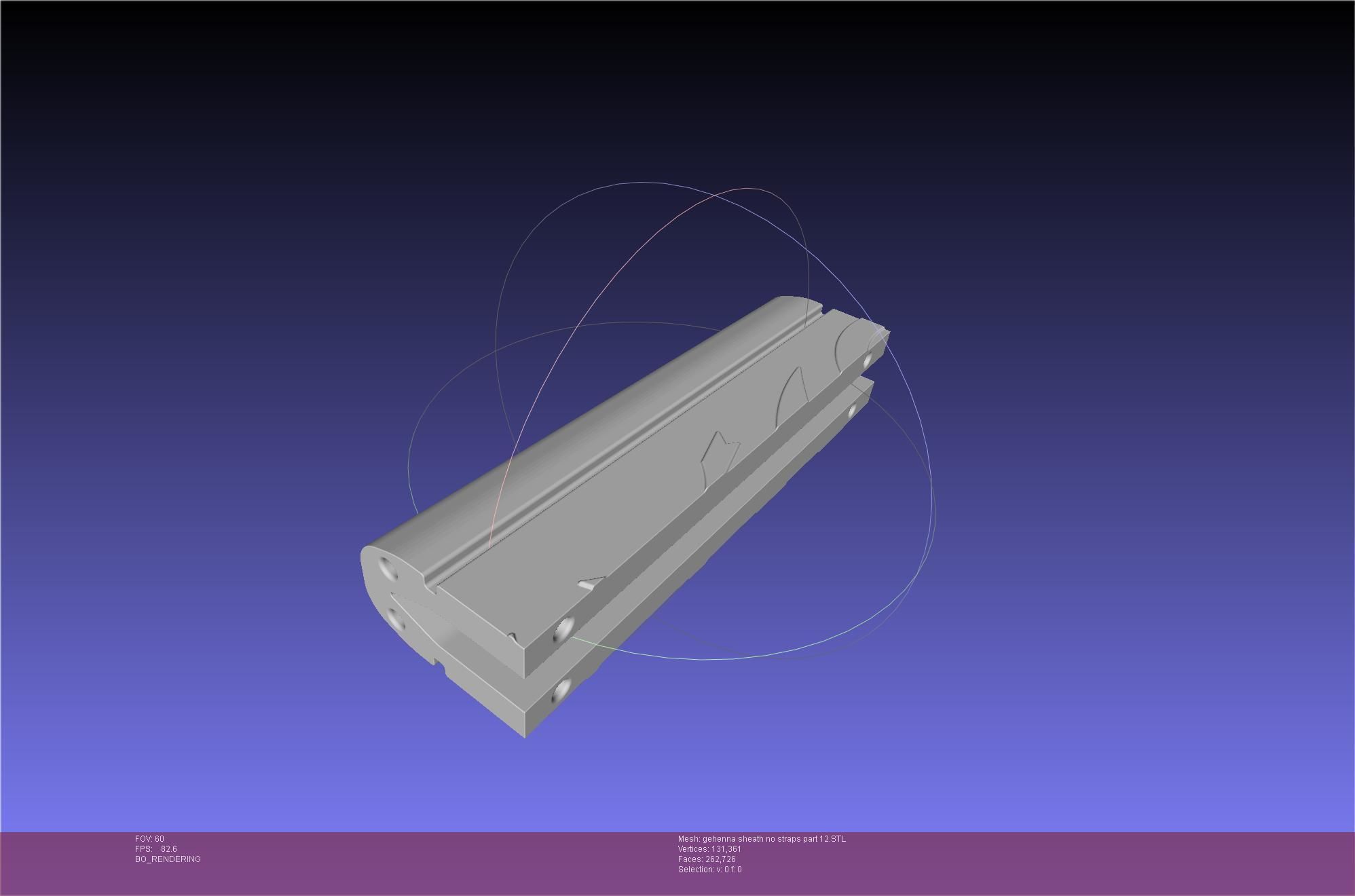 Mashle Kaldo Gehenna Sword And Sheath Printable Assembly 3D print model_84