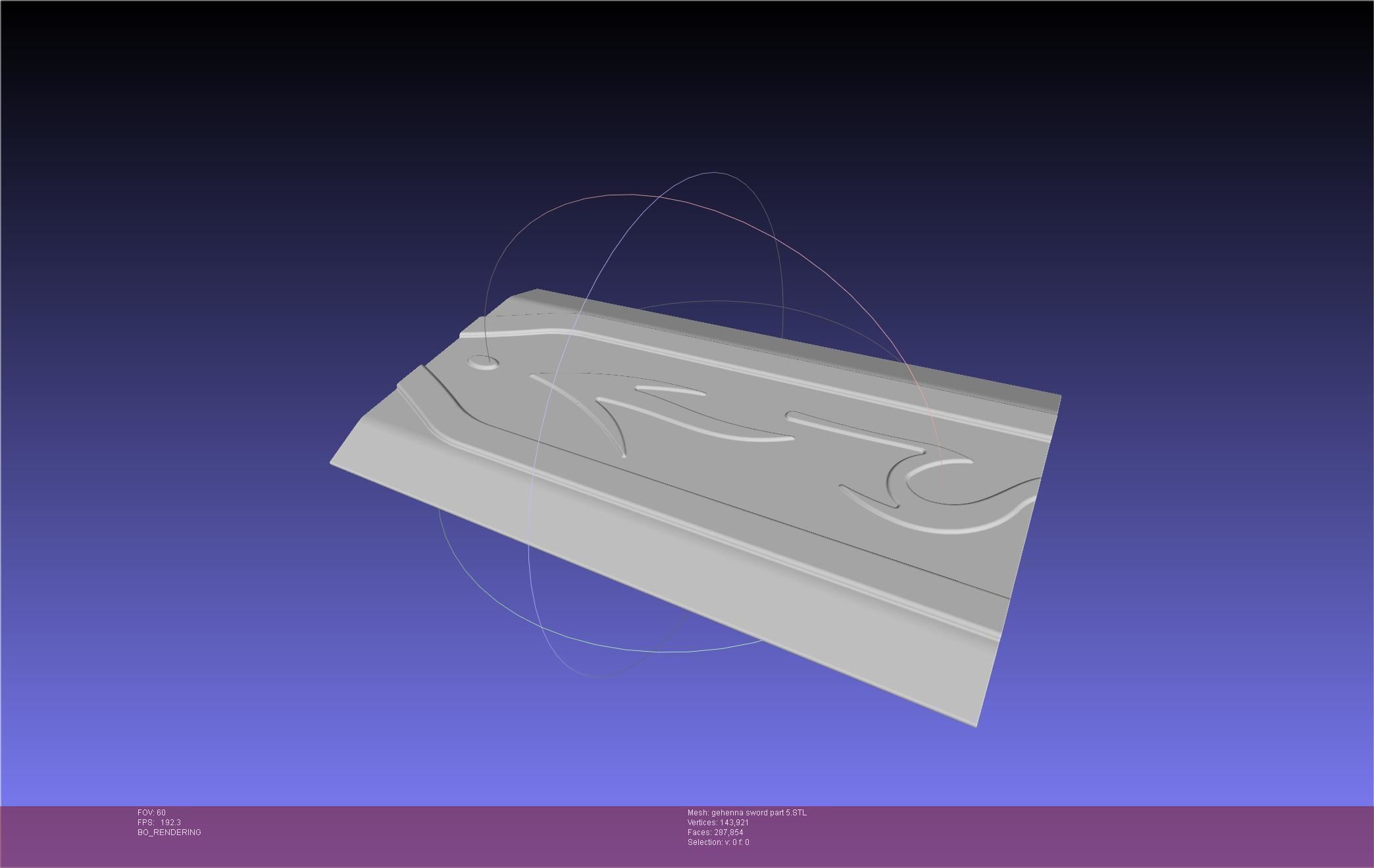 Mashle Kaldo Gehenna Sword And Sheath Printable Assembly 3D print model_59