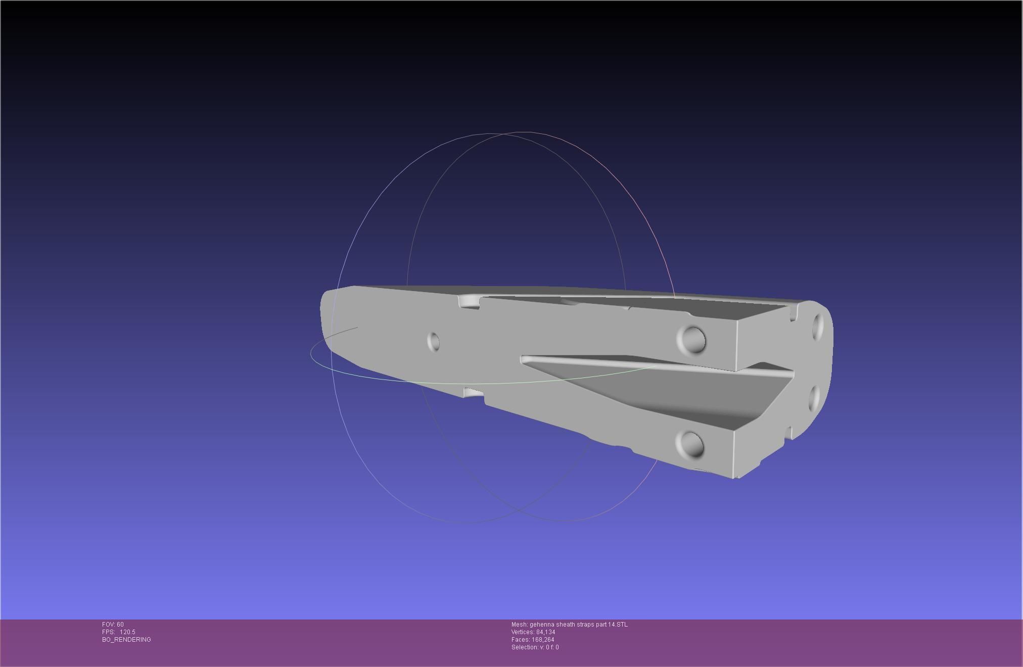 Mashle Kaldo Gehenna Sword And Sheath Printable Assembly 3D print model_94