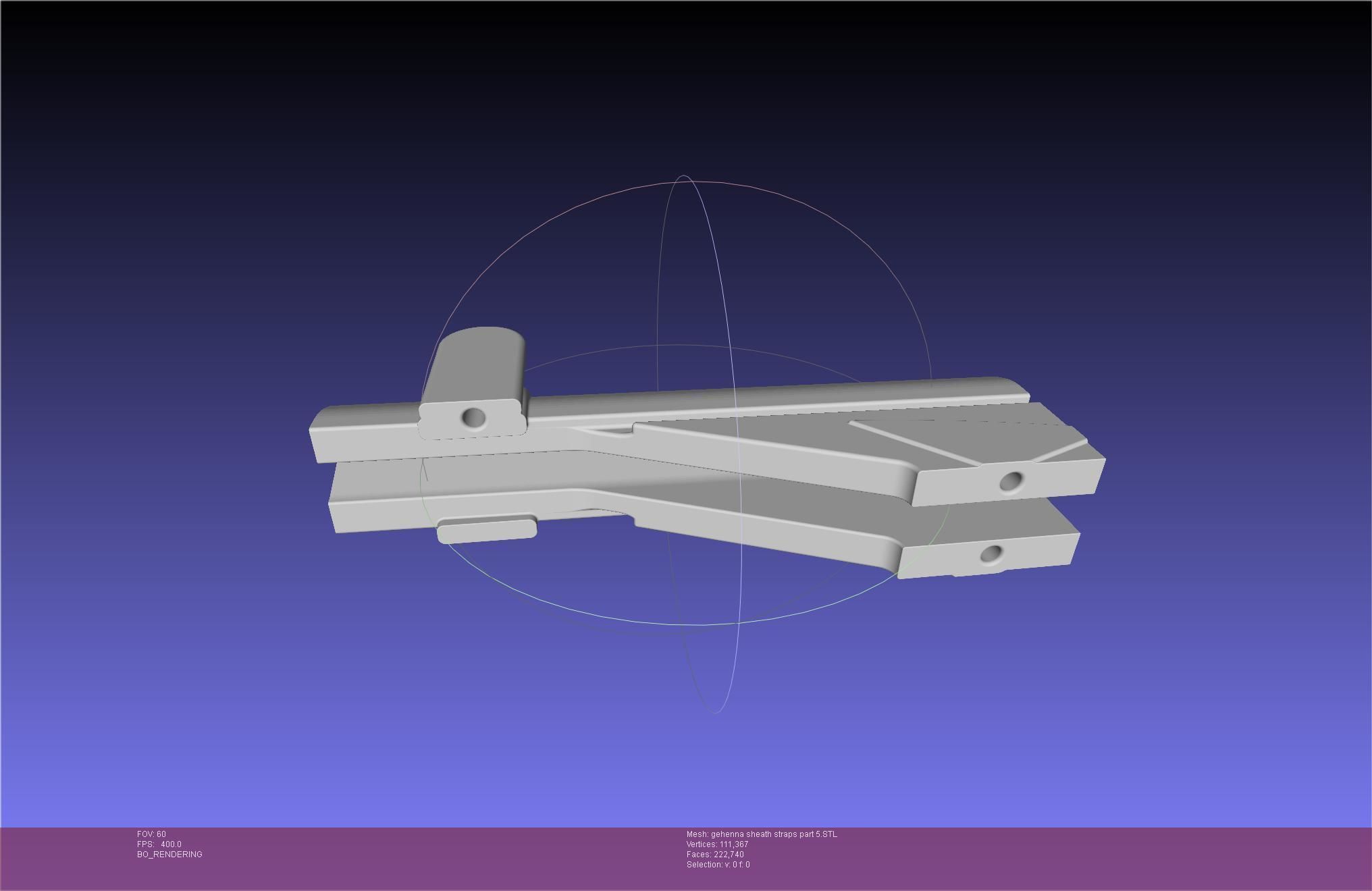 Mashle Kaldo Gehenna Sword And Sheath Printable Assembly 3D print model_110