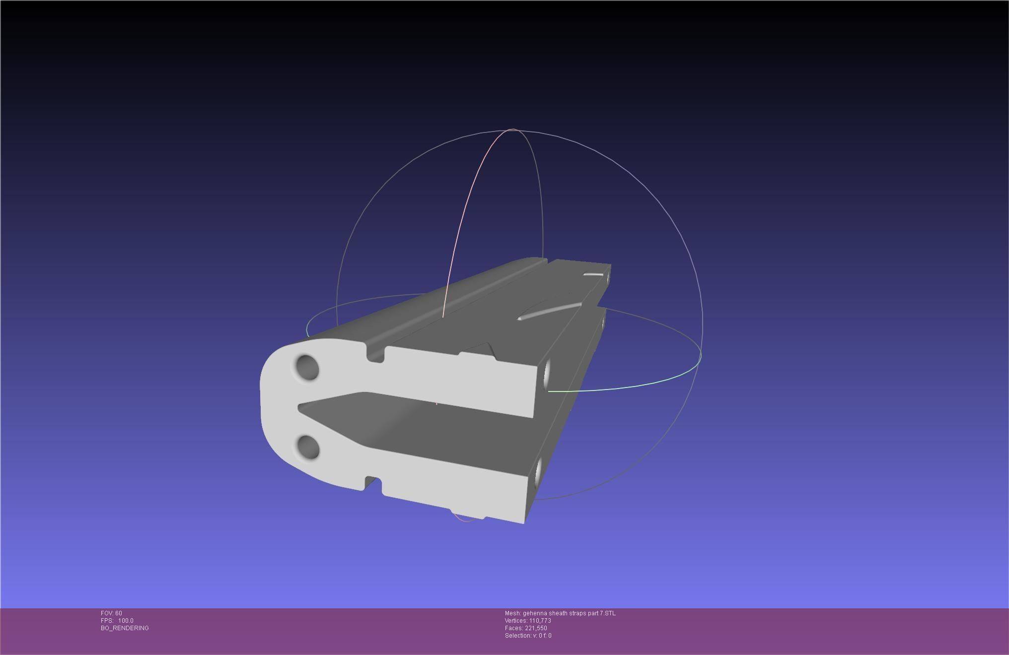 Mashle Kaldo Gehenna Sword And Sheath Printable Assembly 3D print model_105