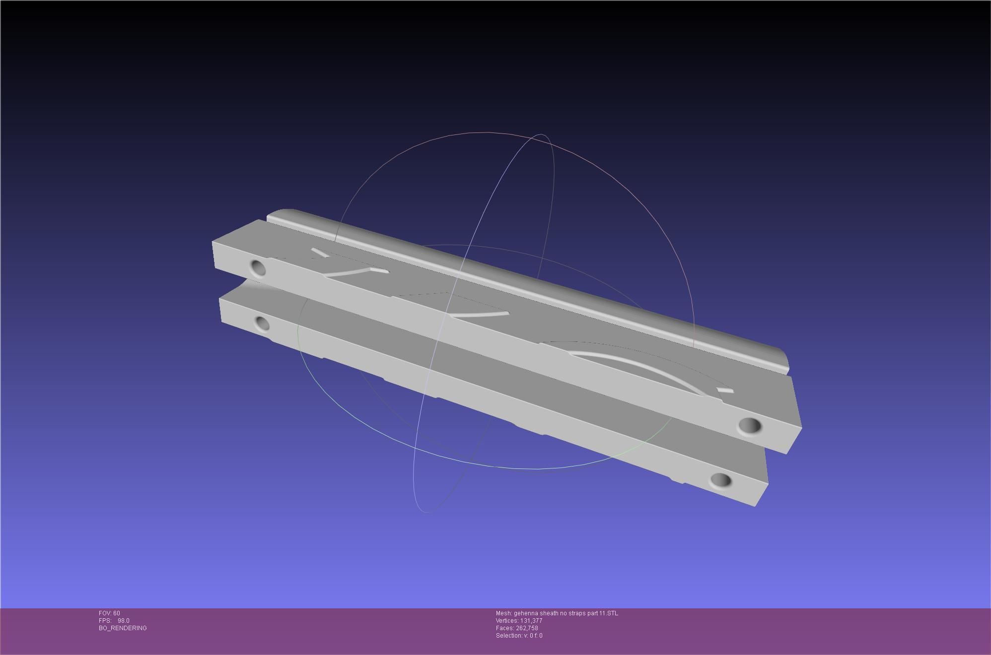 Mashle Kaldo Gehenna Sword And Sheath Printable Assembly 3D print model_82