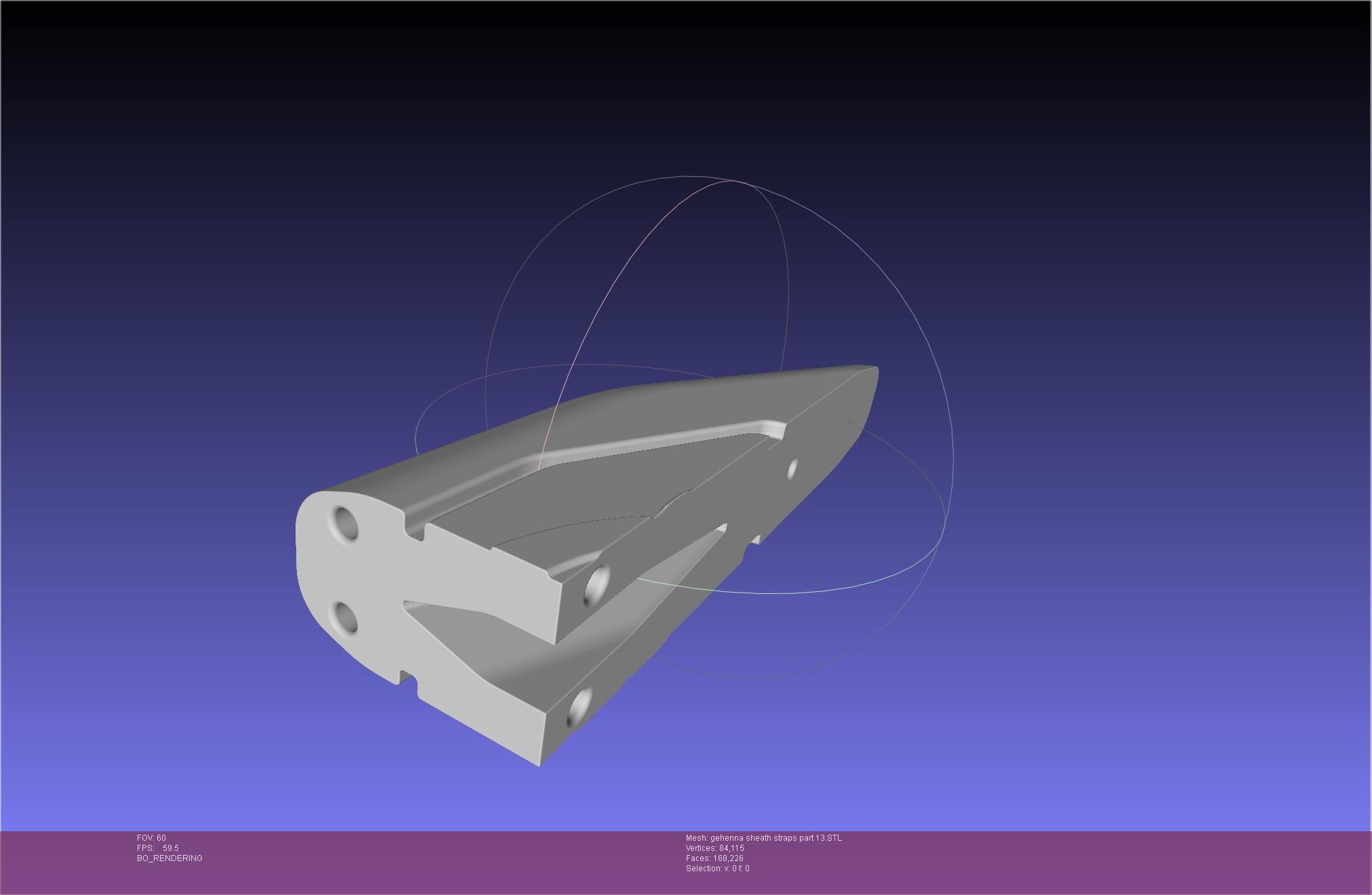 Mashle Kaldo Gehenna Sword And Sheath Printable Assembly 3D print model_93