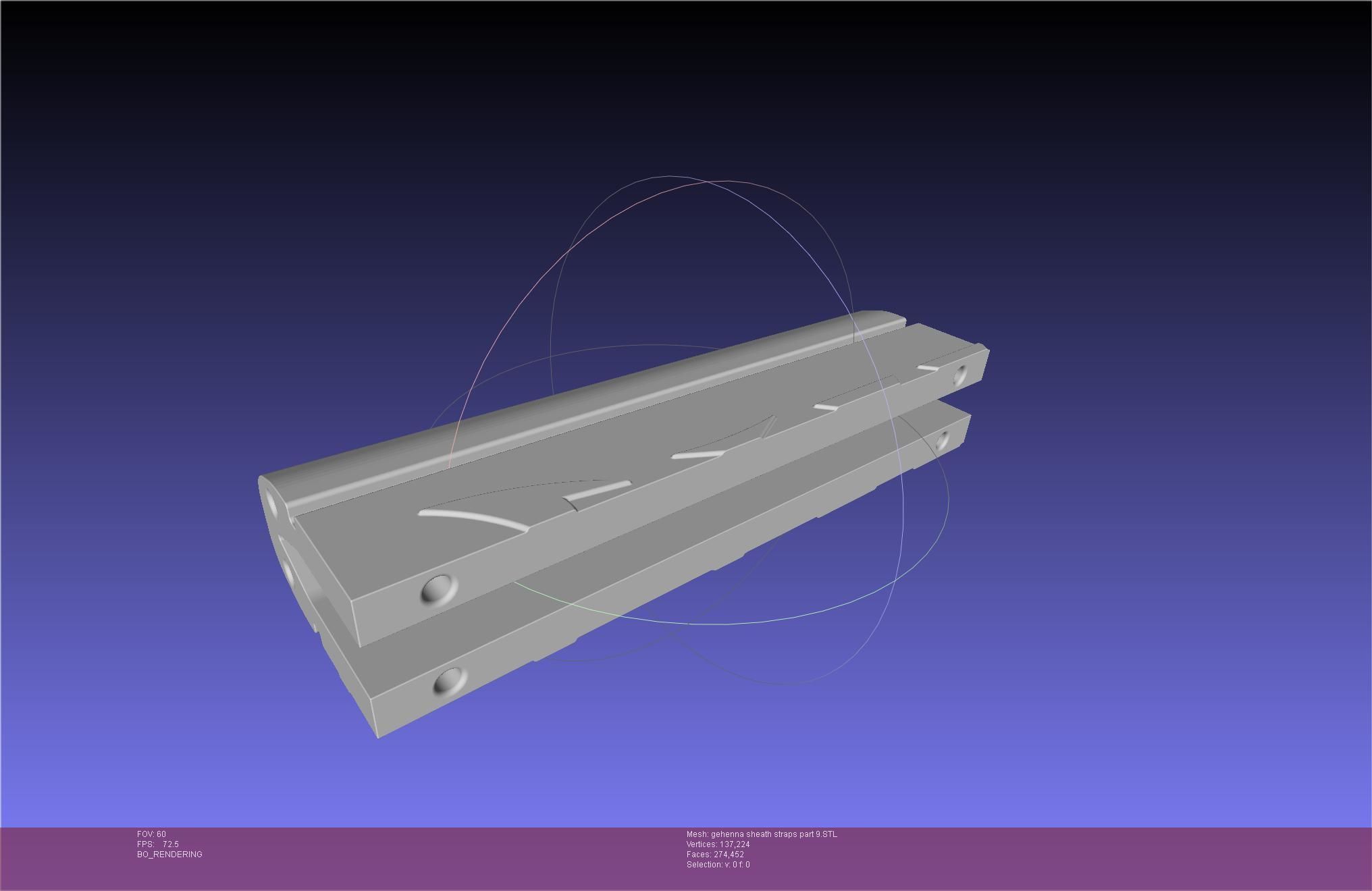 Mashle Kaldo Gehenna Sword And Sheath Printable Assembly 3D print model_109