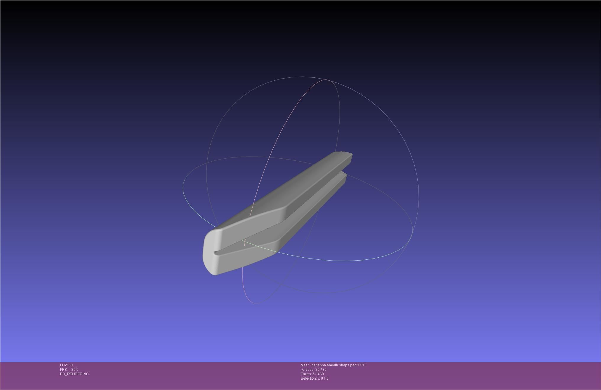 Mashle Kaldo Gehenna Sword And Sheath Printable Assembly 3D print model_95