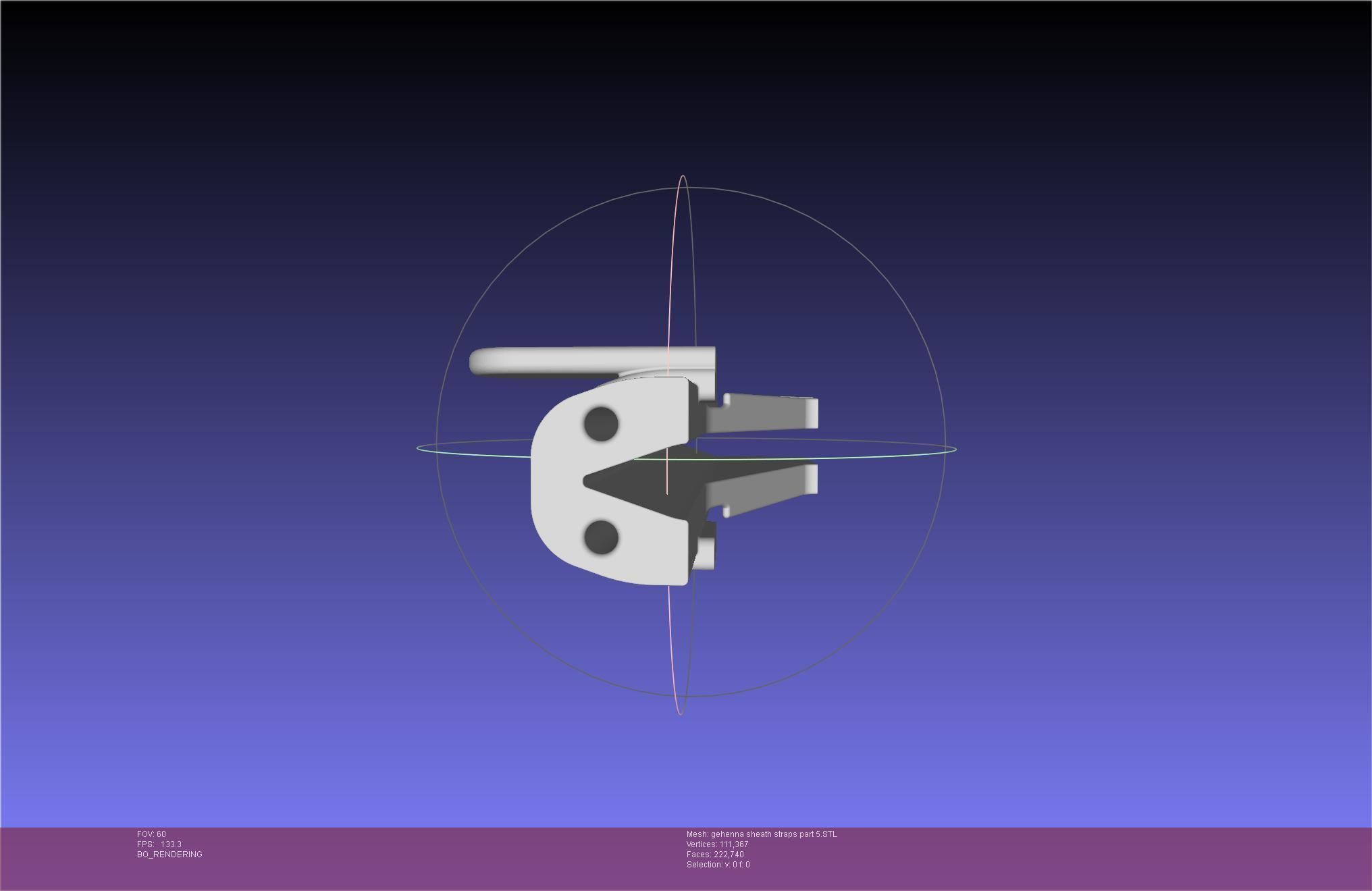 Mashle Kaldo Gehenna Sword And Sheath Printable Assembly 3D print model_101