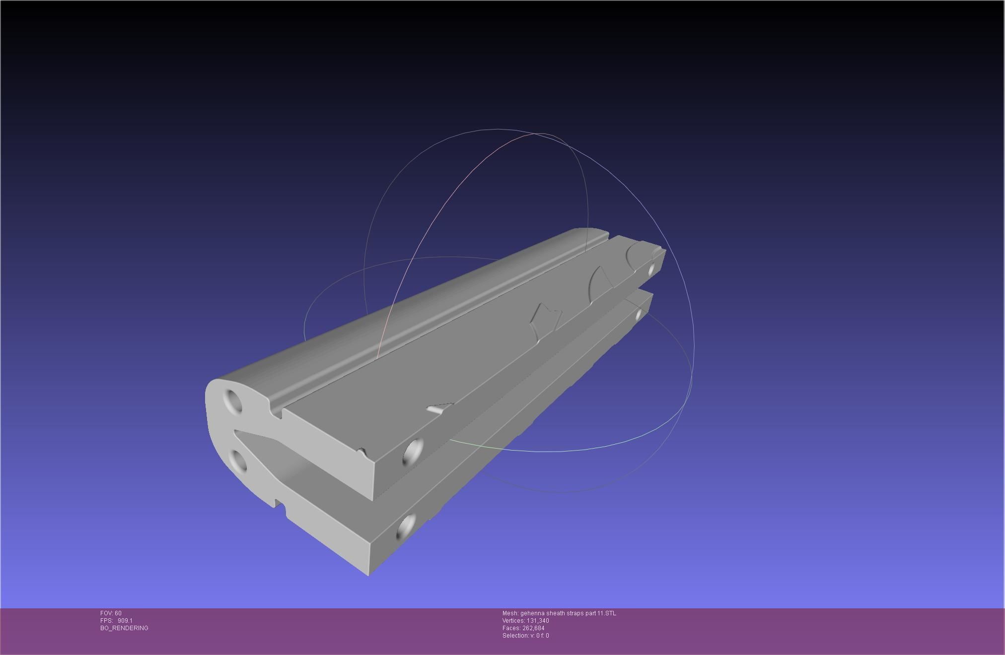 Mashle Kaldo Gehenna Sword And Sheath Printable Assembly 3D print model_91