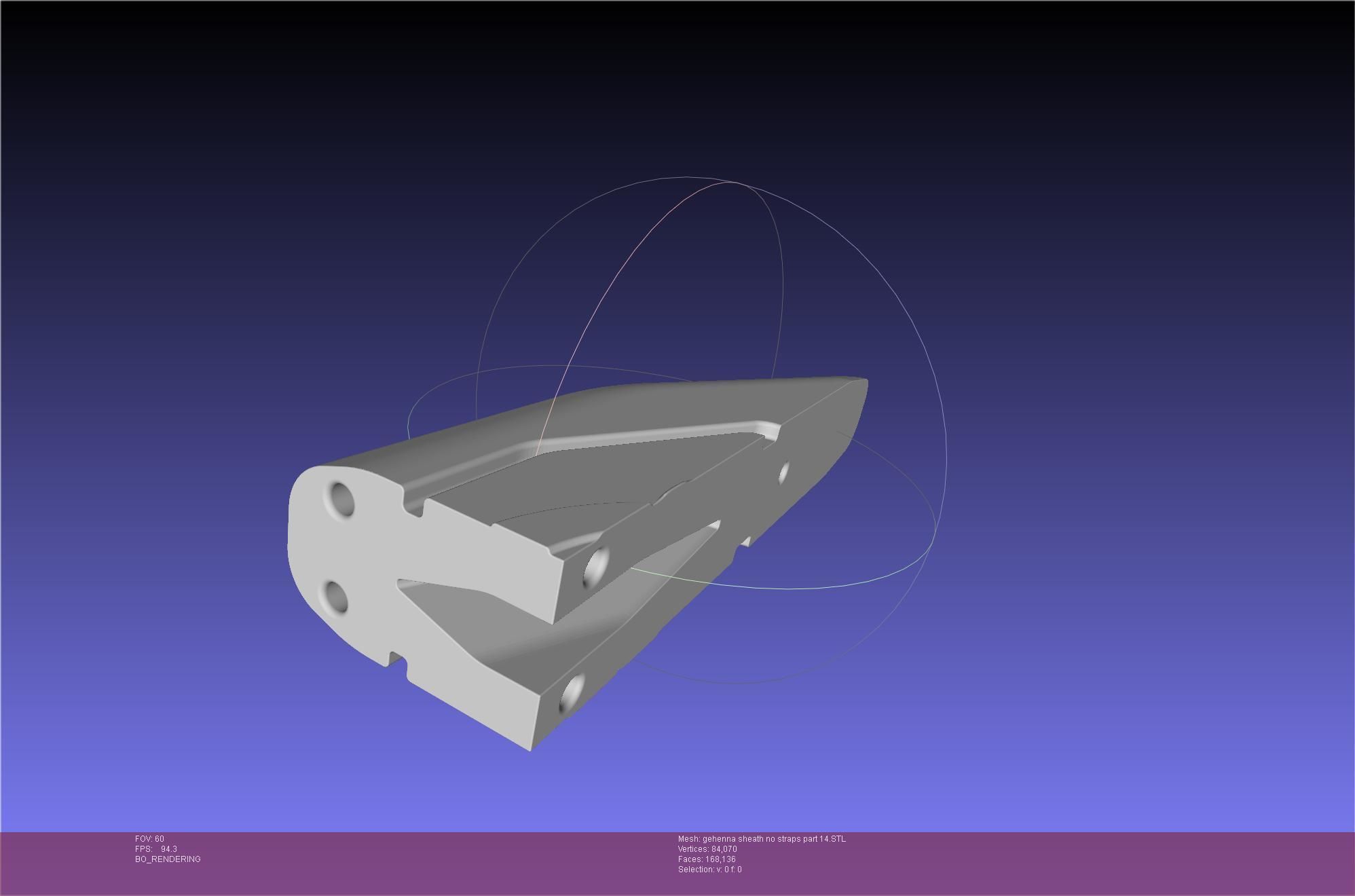 Mashle Kaldo Gehenna Sword And Sheath Printable Assembly 3D print model_89