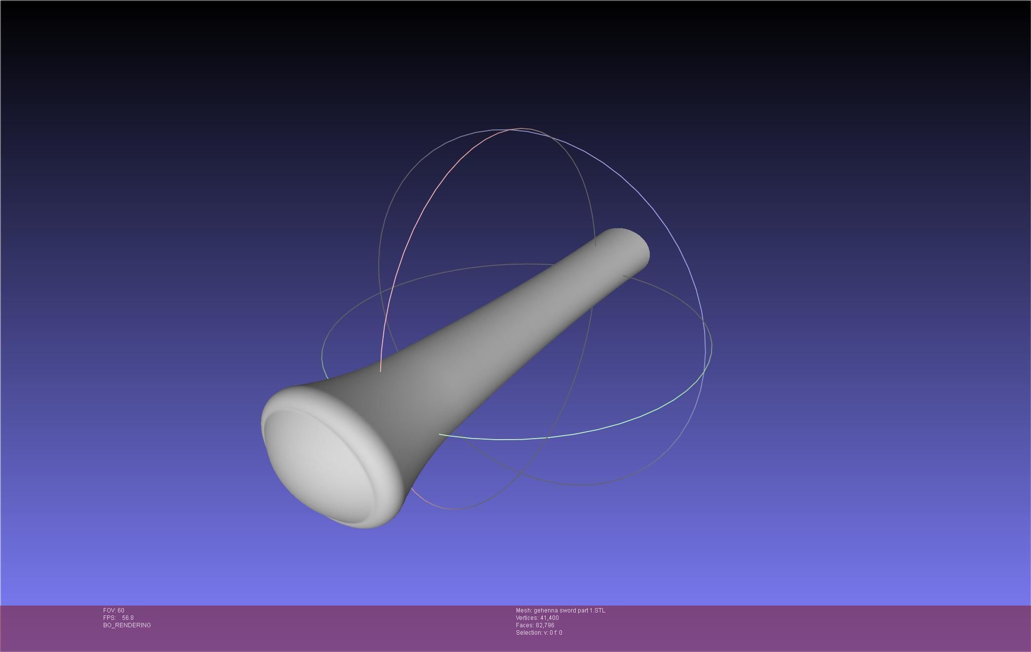 Mashle Kaldo Gehenna Sword And Sheath Printable Assembly 3D print model_49