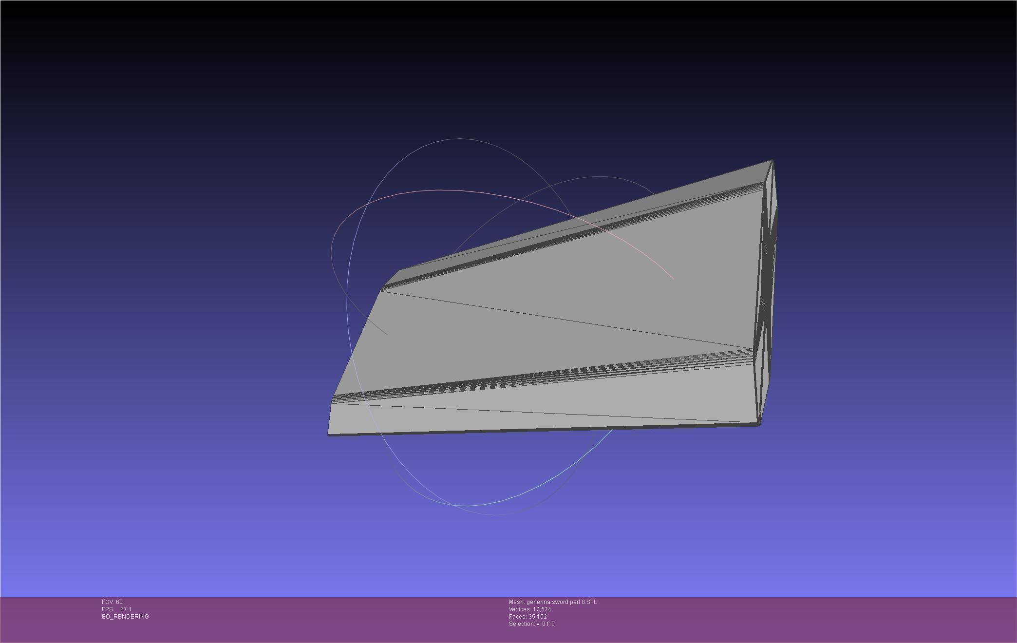 Mashle Kaldo Gehenna Sword And Sheath Printable Assembly 3D print model_63