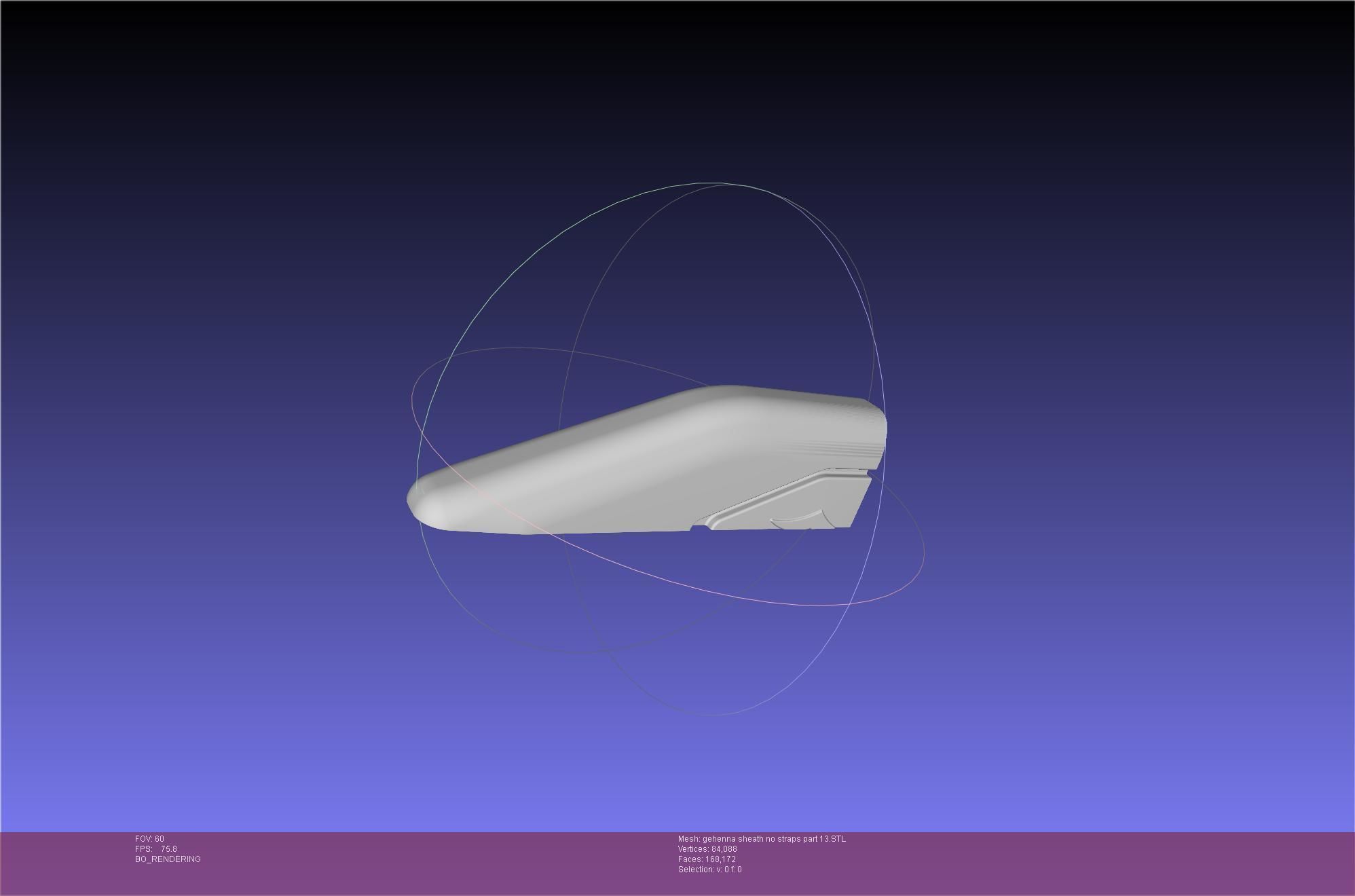 Mashle Kaldo Gehenna Sword And Sheath Printable Assembly 3D print model_88