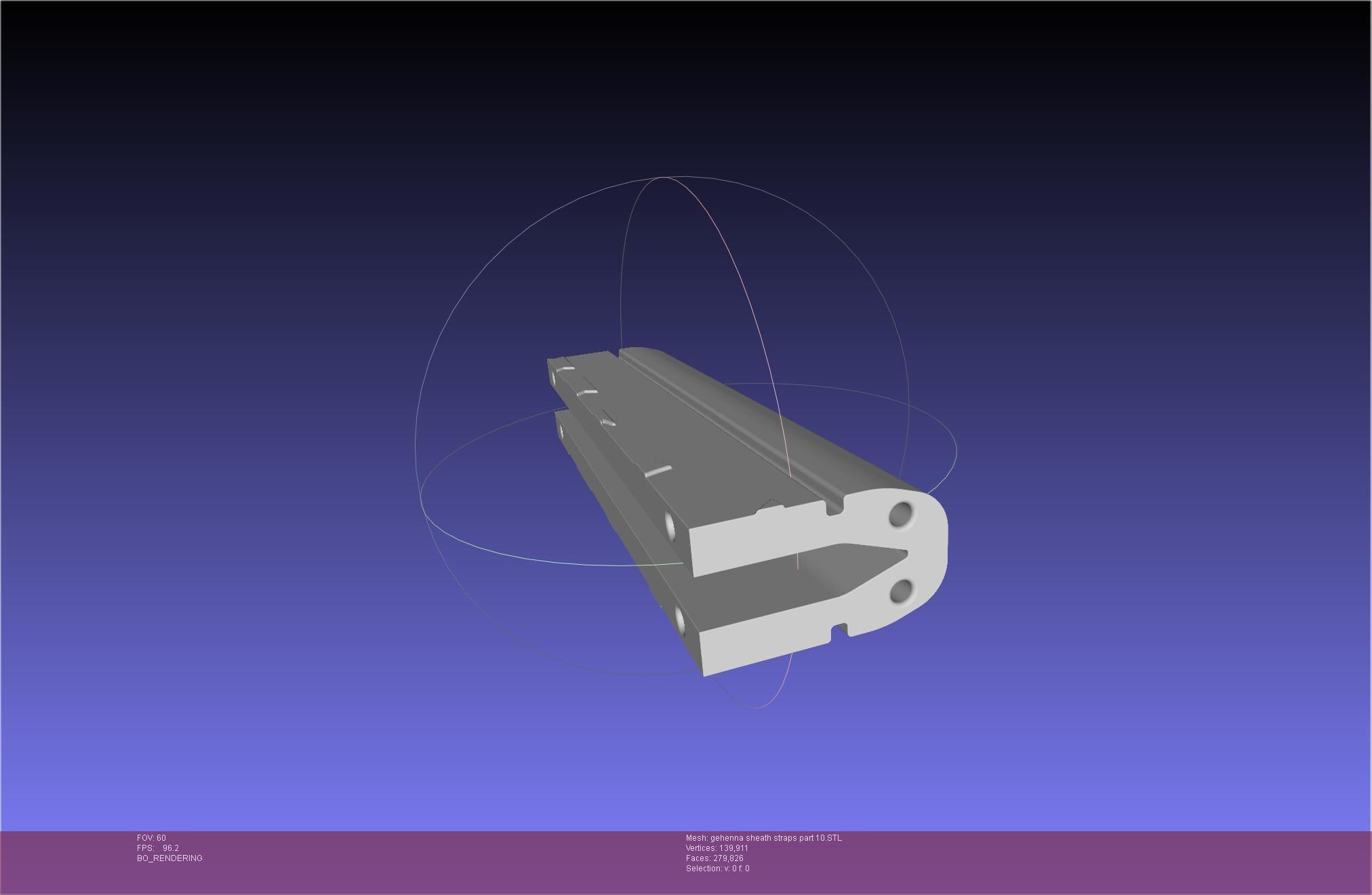 Mashle Kaldo Gehenna Sword And Sheath Printable Assembly 3D print model_90