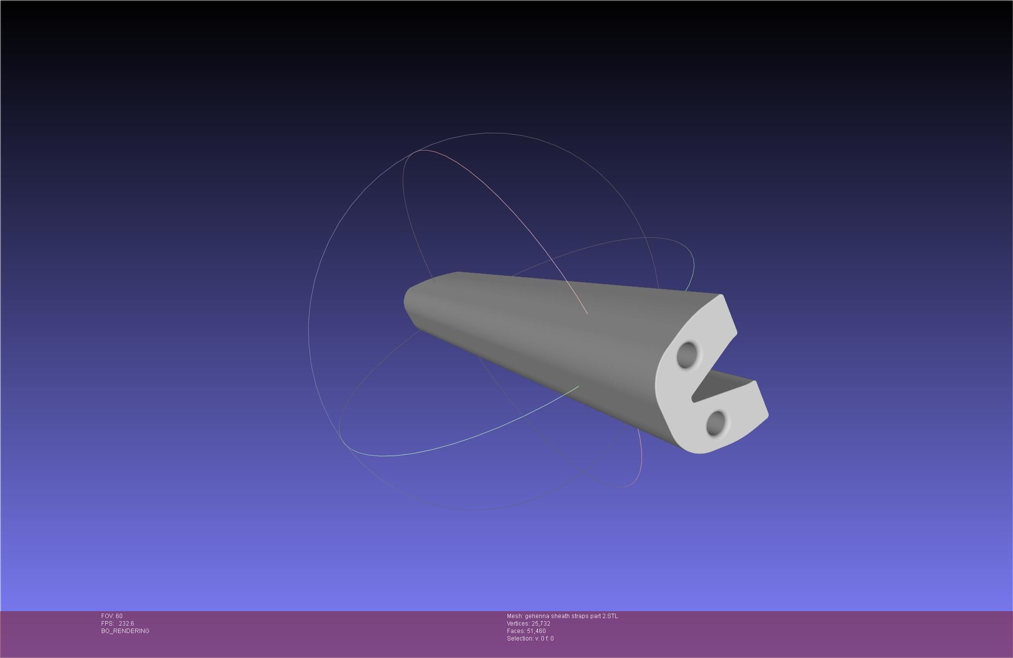 Mashle Kaldo Gehenna Sword And Sheath Printable Assembly 3D print model_96