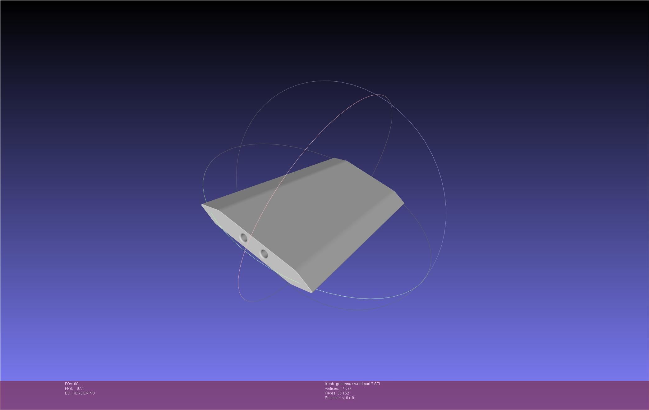 Mashle Kaldo Gehenna Sword And Sheath Printable Assembly 3D print model_62