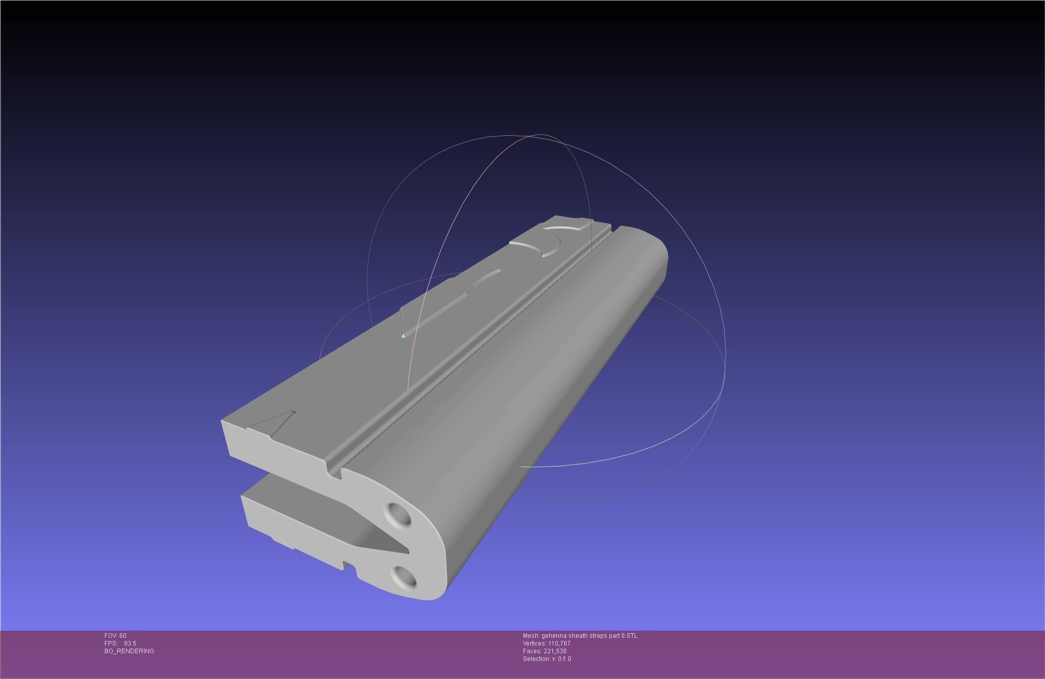 Mashle Kaldo Gehenna Sword And Sheath Printable Assembly 3D print model_108