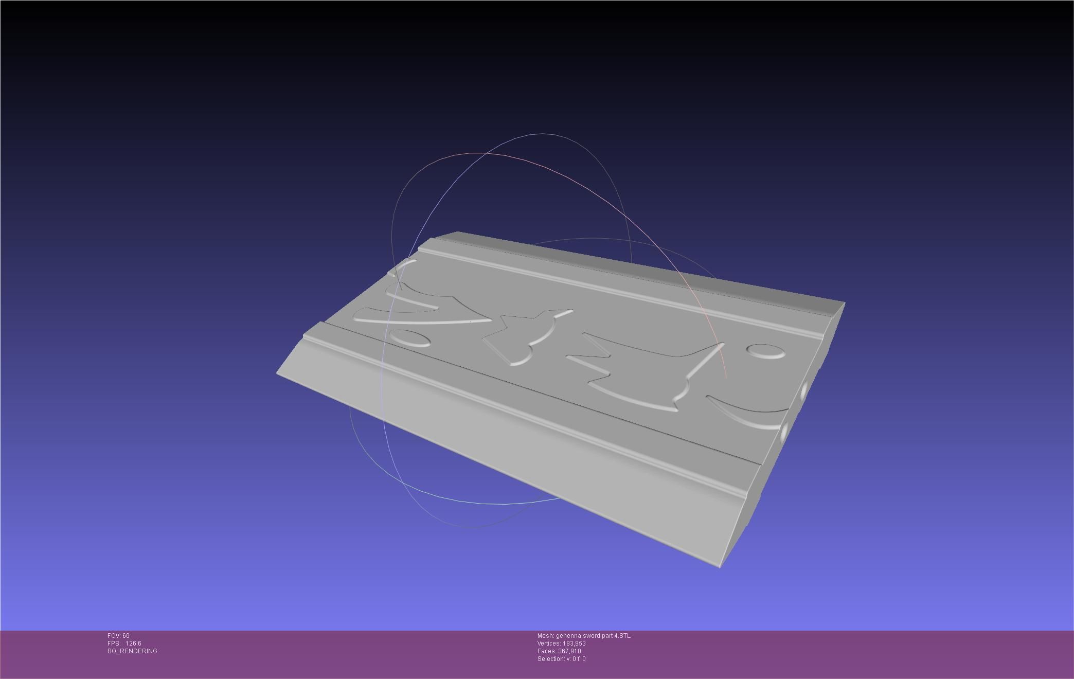 Mashle Kaldo Gehenna Sword And Sheath Printable Assembly 3D print model_57