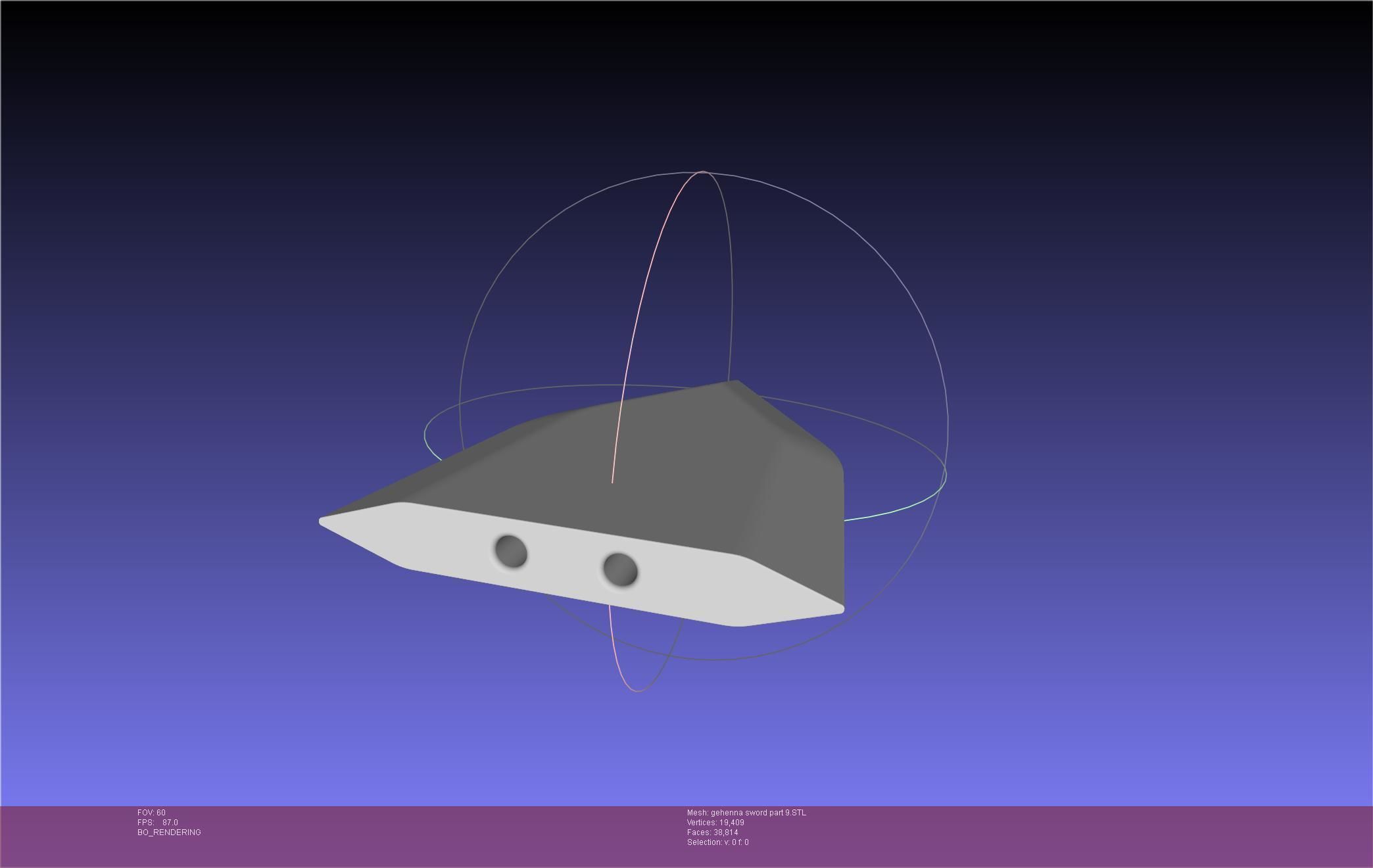 Mashle Kaldo Gehenna Sword And Sheath Printable Assembly 3D print model_64