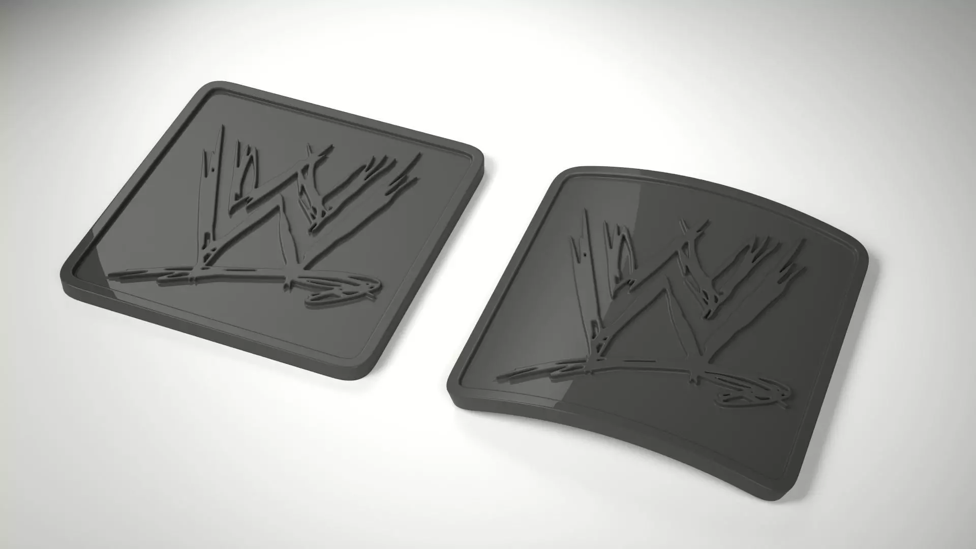 WWE badge Logo Free 3D print model