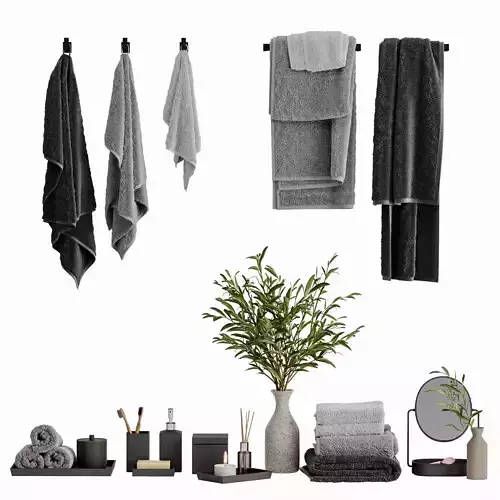 Bathroom Decor Towels Set 22