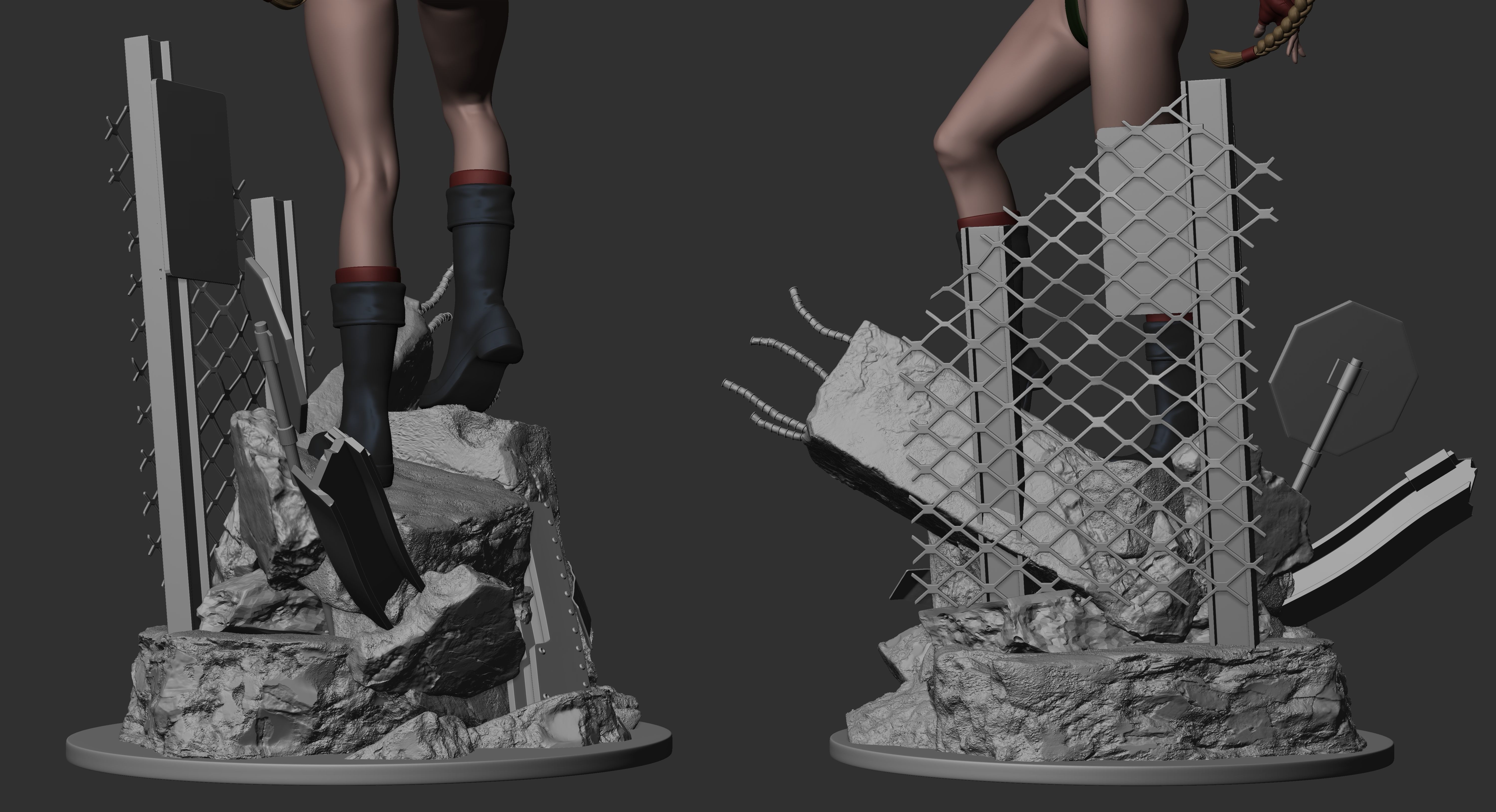 Street fight Cammy 3D print model_5