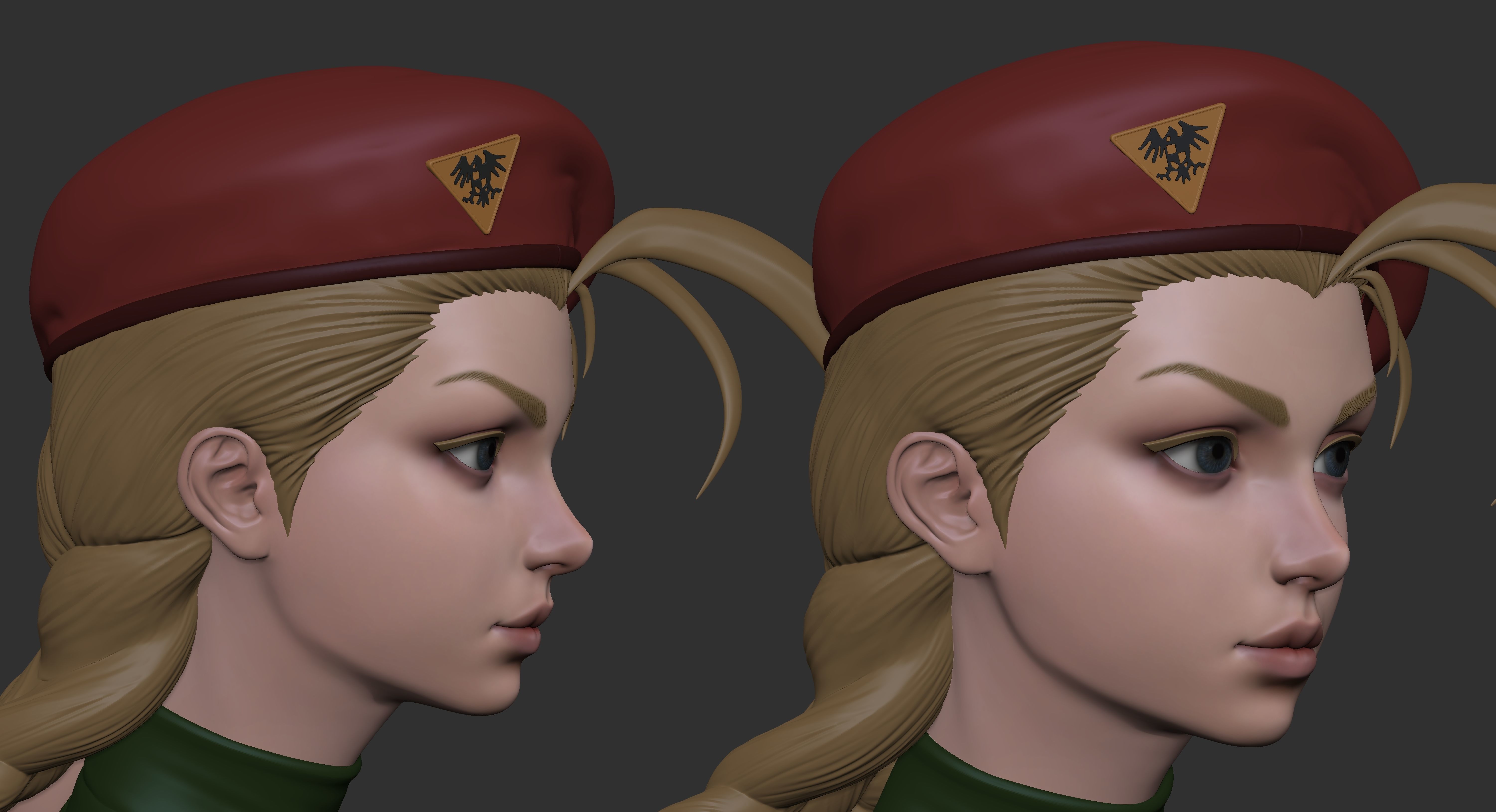 Street fight Cammy 3D print model_2