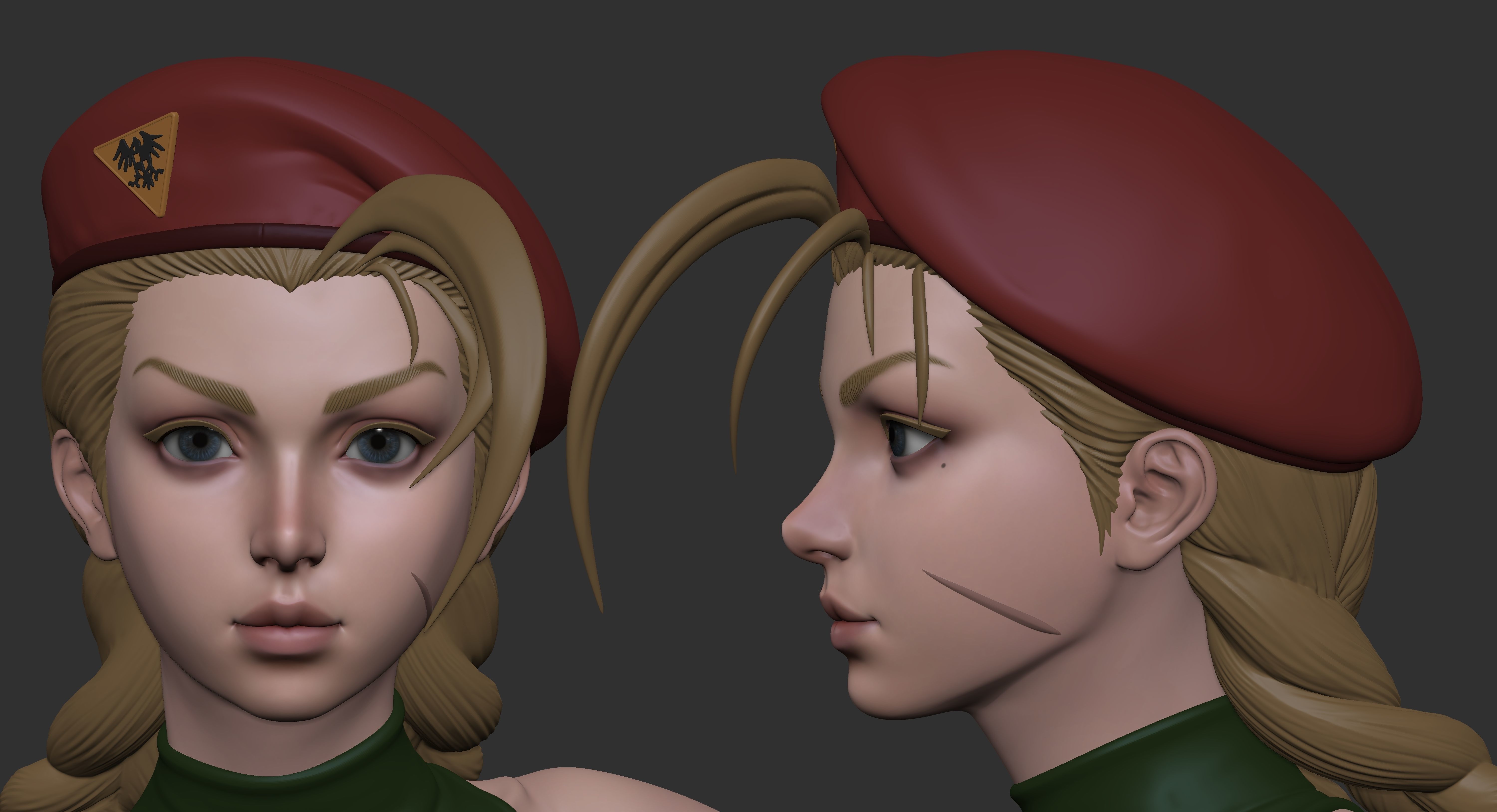 Street fight Cammy 3D print model_1