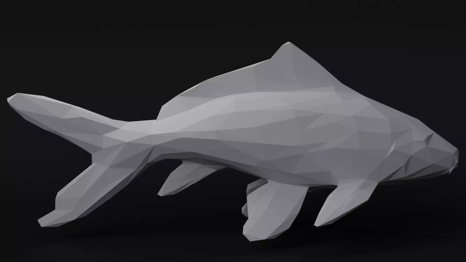 Low poly Koi fish Nishikigoi 3D print model