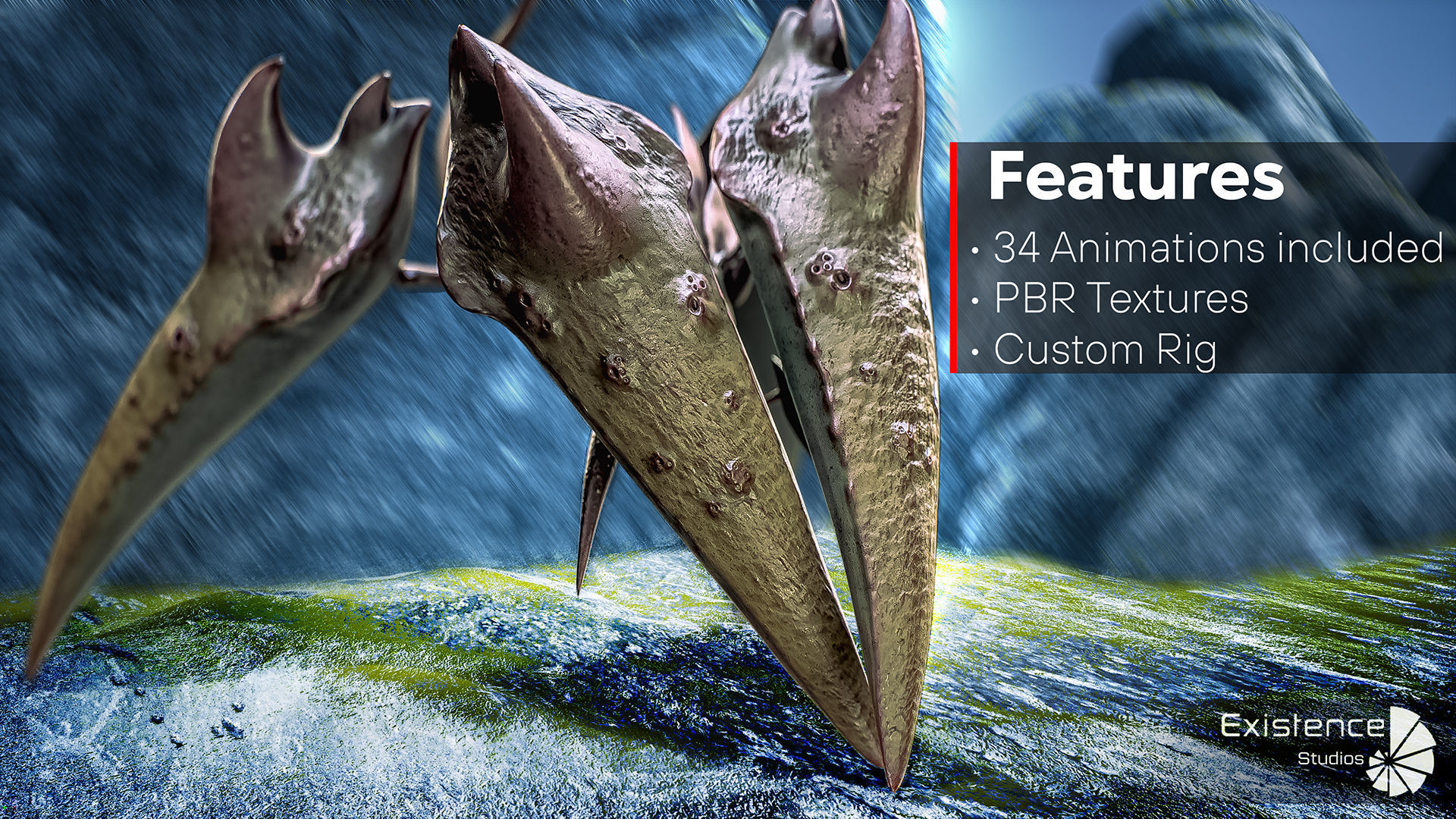 Ocean Monster Fish Pack 3 - Predator - Underwater Creatures - 38 3D Model Collection_35