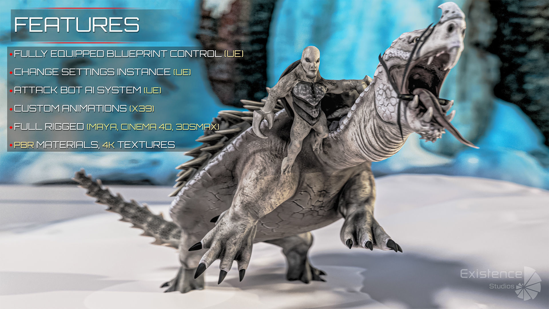 Ocean Monster Fish Pack 3 - Predator - Underwater Creatures - 38 3D Model Collection_41